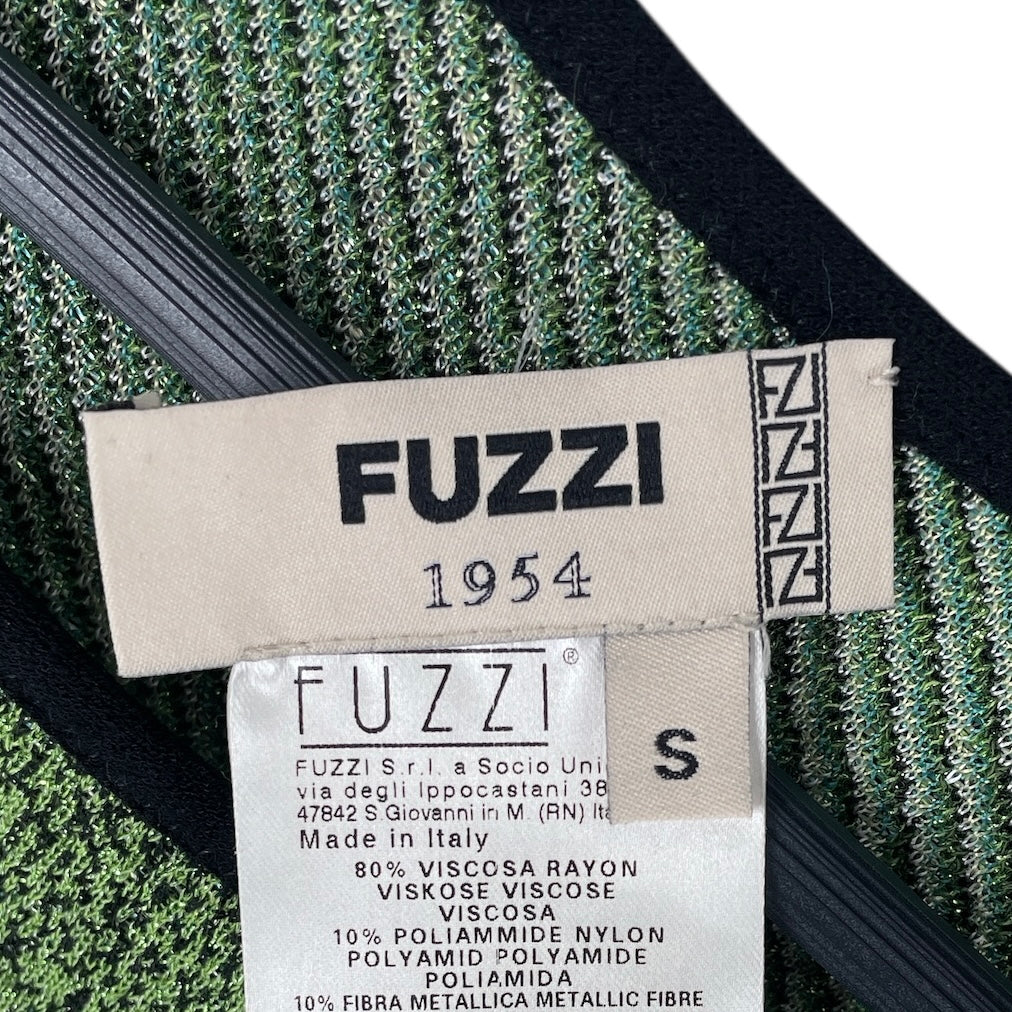 FUZZI/SS Dress/S/All Over Print/Rayon/GRN/INTARSIA MIDI DRESS view 3