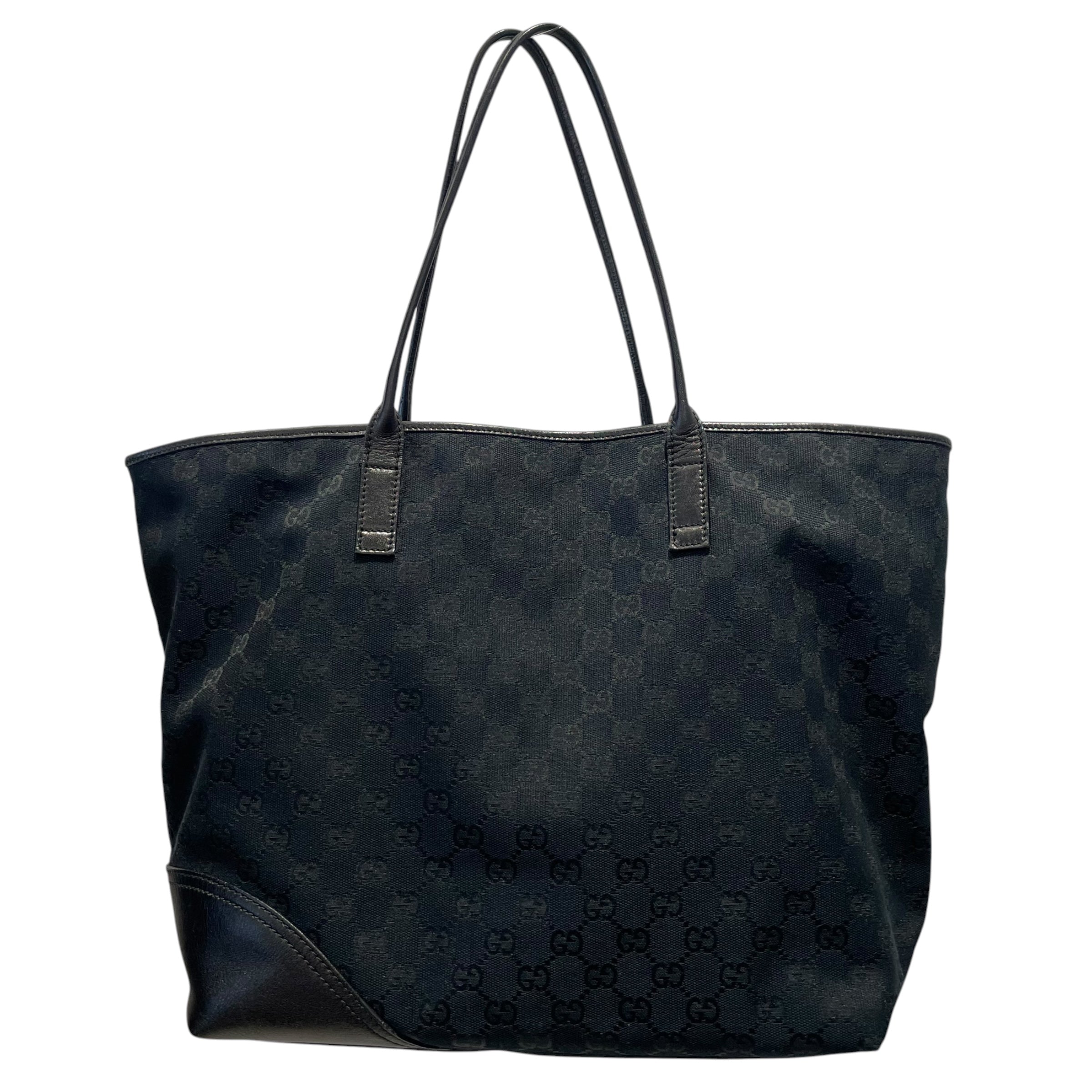 GUCCI/Tote Bag/Monogram/Nylon/BLK/Ophidia Cloth Tote view 2