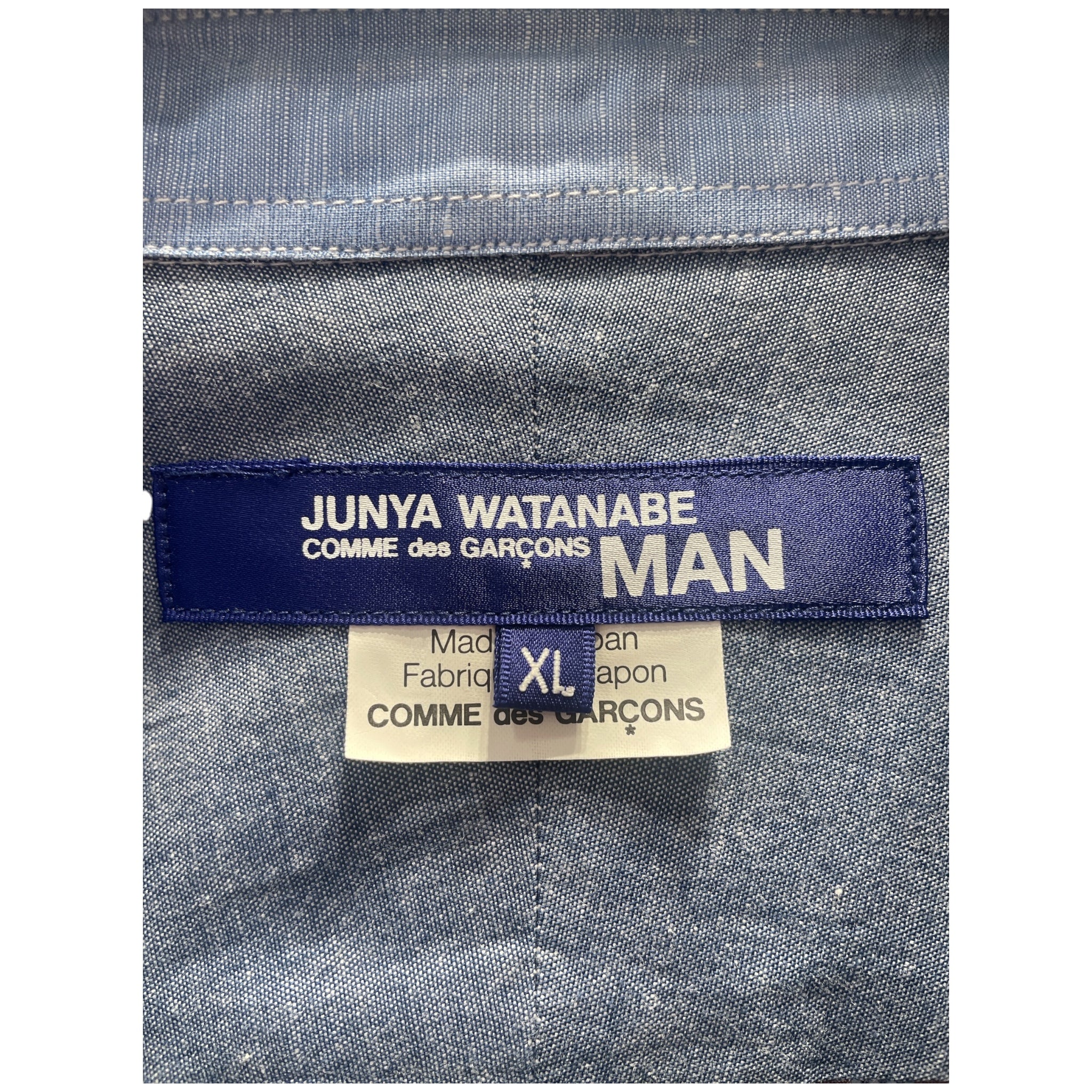 JUNYA WATANABE COMME des GARCONS MAN/LS Shirt/XL/Cotton/MLT/Plaid/PLAID BLUE STRIPES BUTTON UP view 3