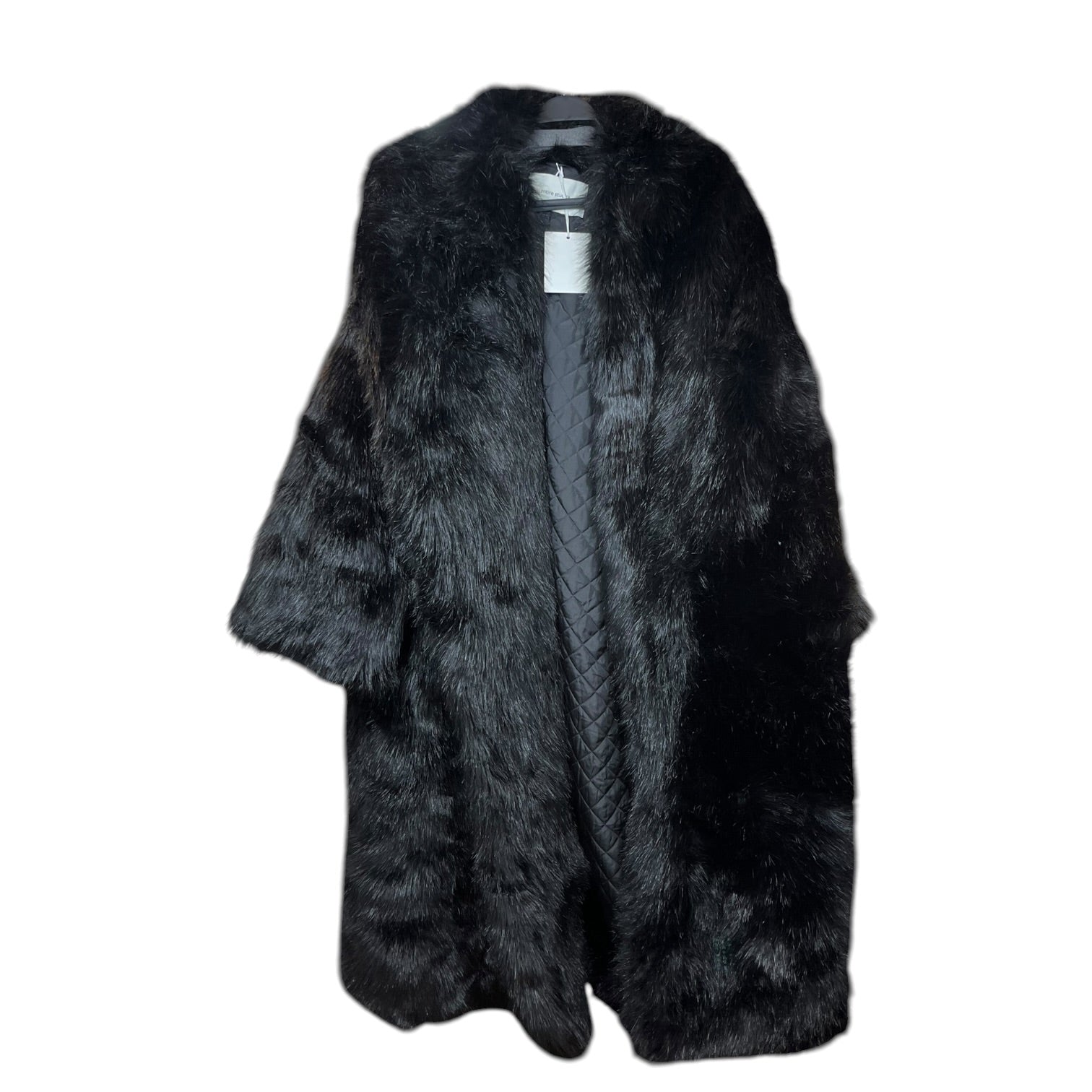 entire studios/Trench Coat/L/Acrylic/BLK/faux fur view 1