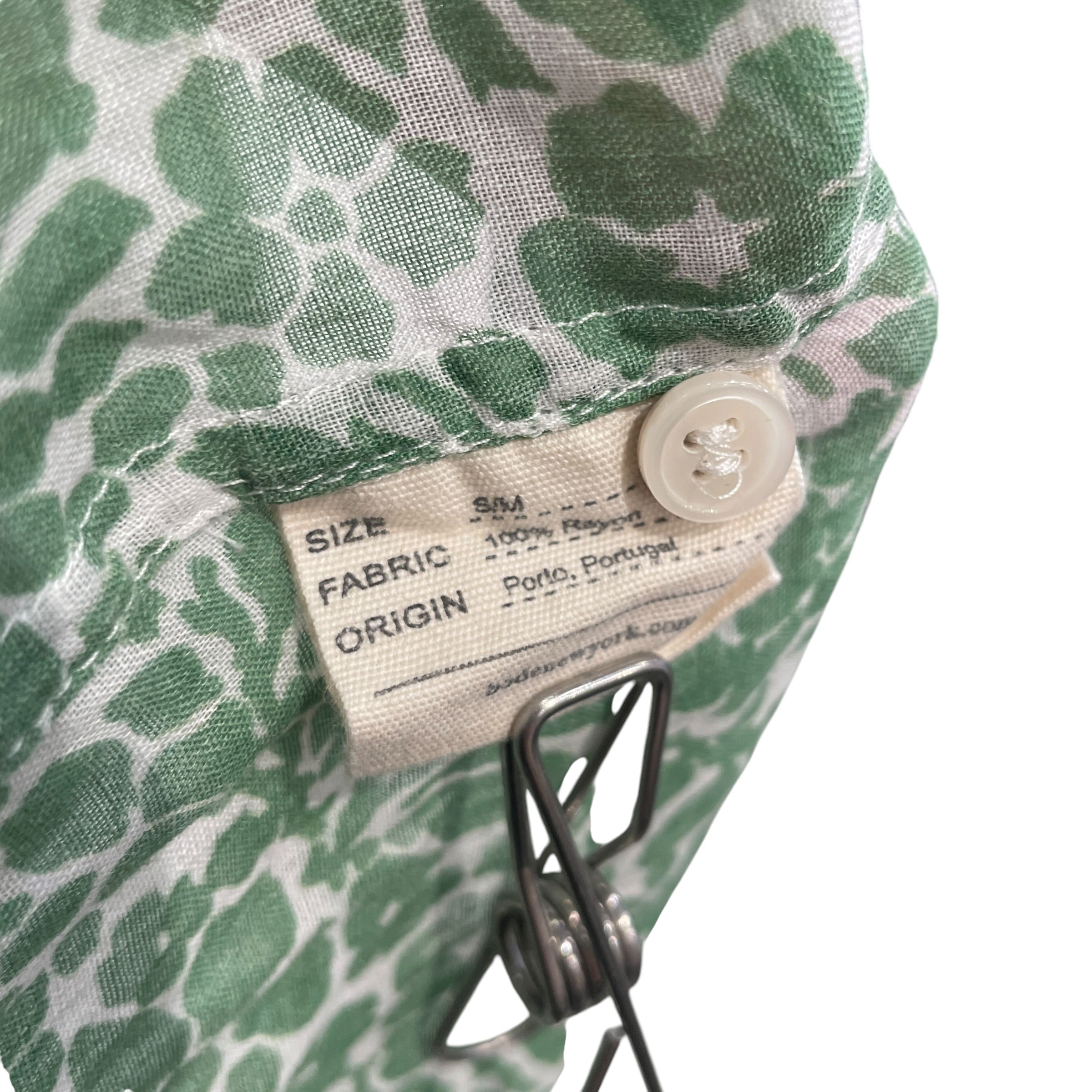 BODE/Blouse/S/All Over Print/Rayon/GRN/GREEN MEADOW TOP view 4