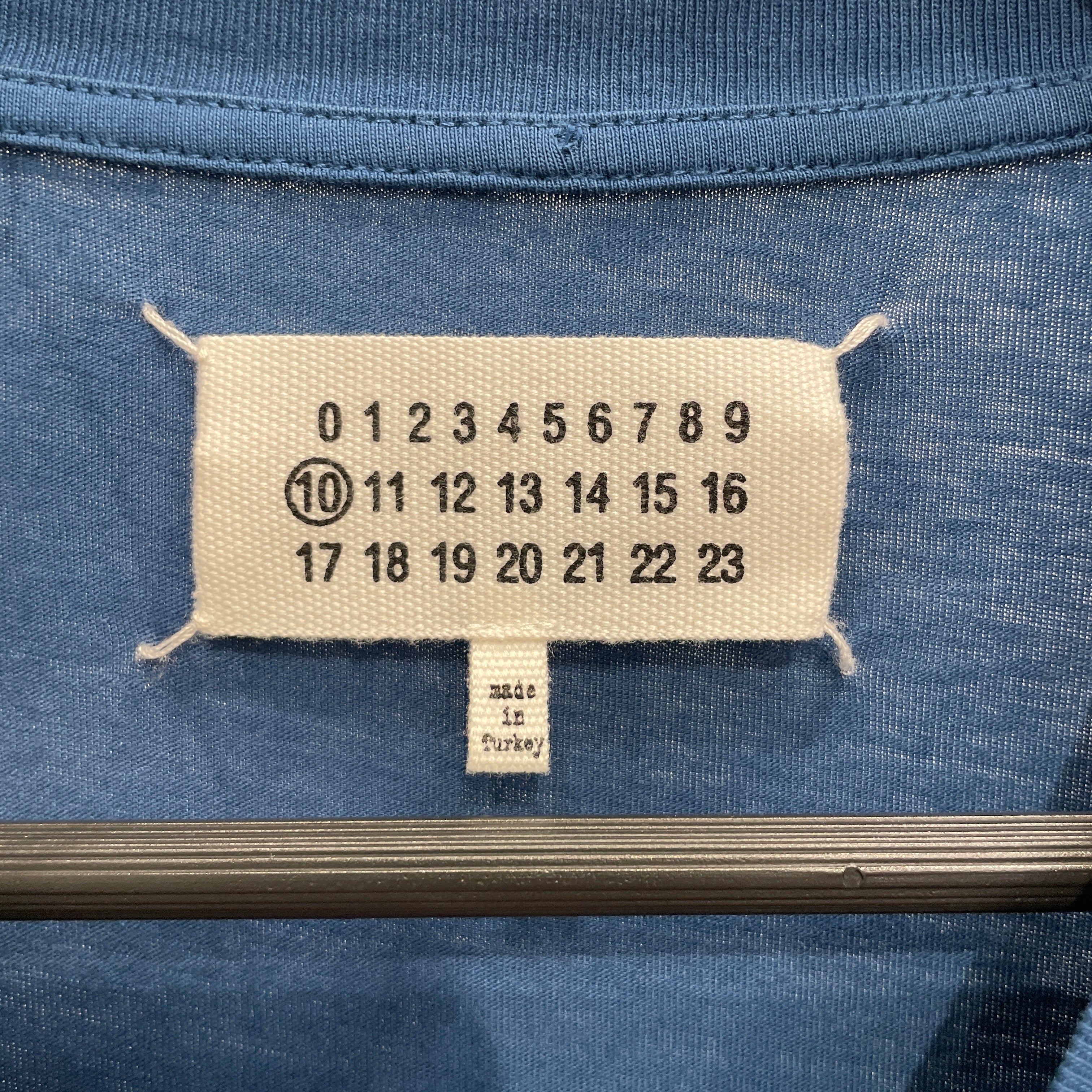 Maison Margiela/T-Shirt/10/Cotton/BLU/S22533 view 3