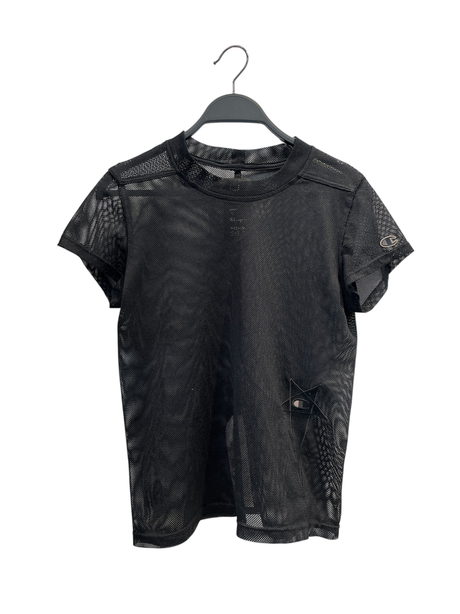 Rick Owens/Champion/T-Shirt/M/BLK/MESH BABY TEE view 1