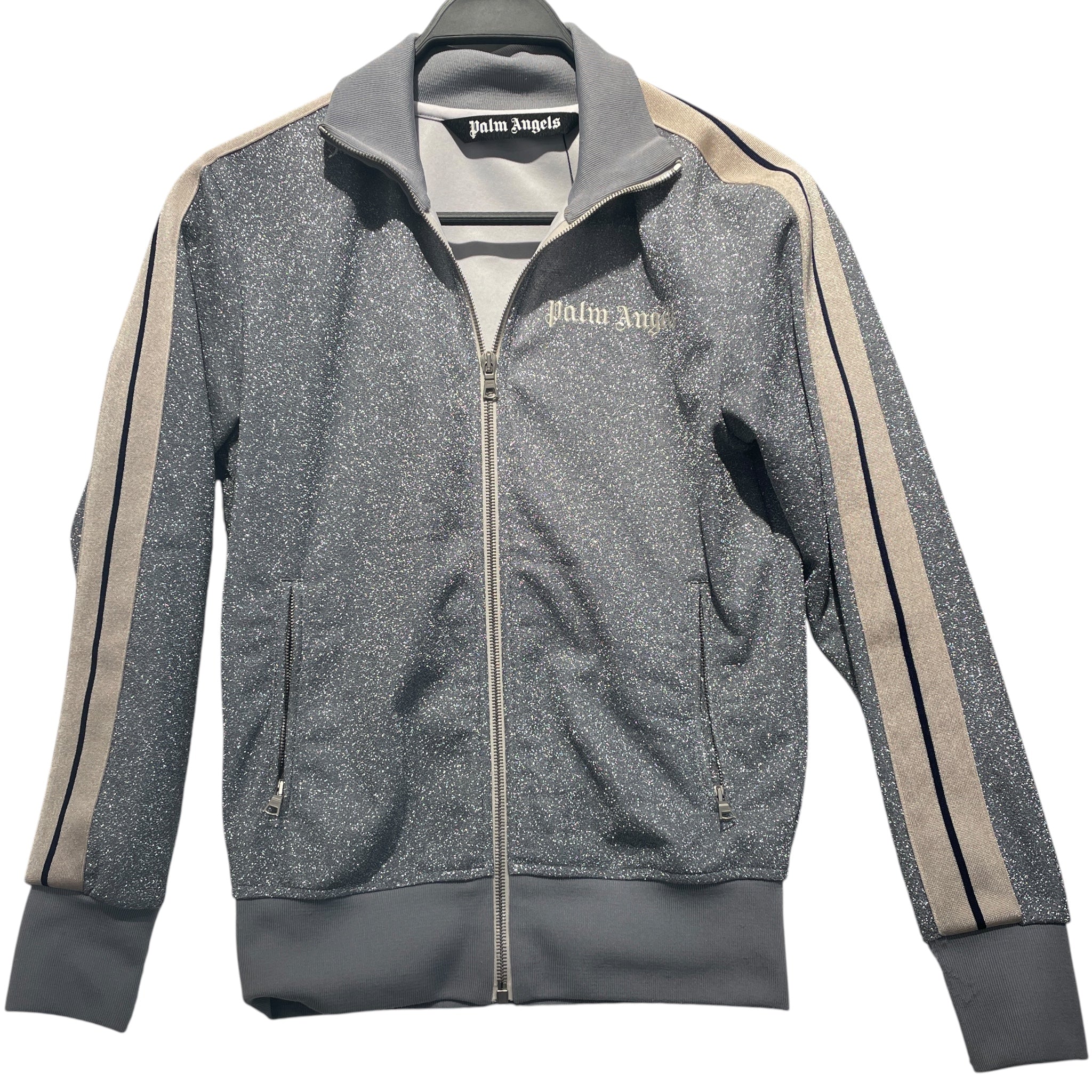 Palm Angels/Jacket/XS/Polyester/SLV/METALLIC TRACK JACKET view 1