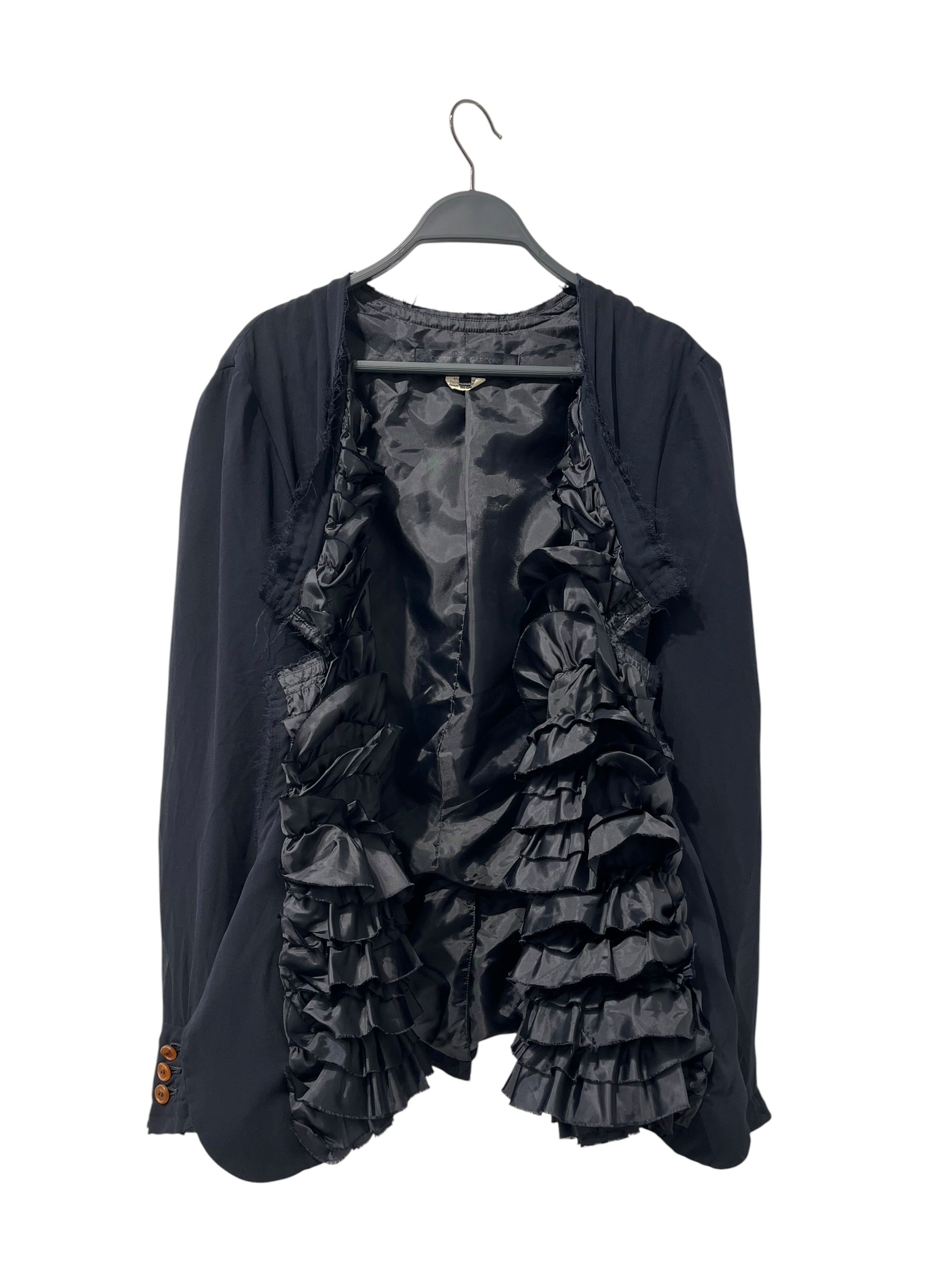 COMME des GARCONS COMME des GARCONS/Jacket/L/Polyester/NVY/2022 RK-J012 RUFFLE INTERIOR view 3
