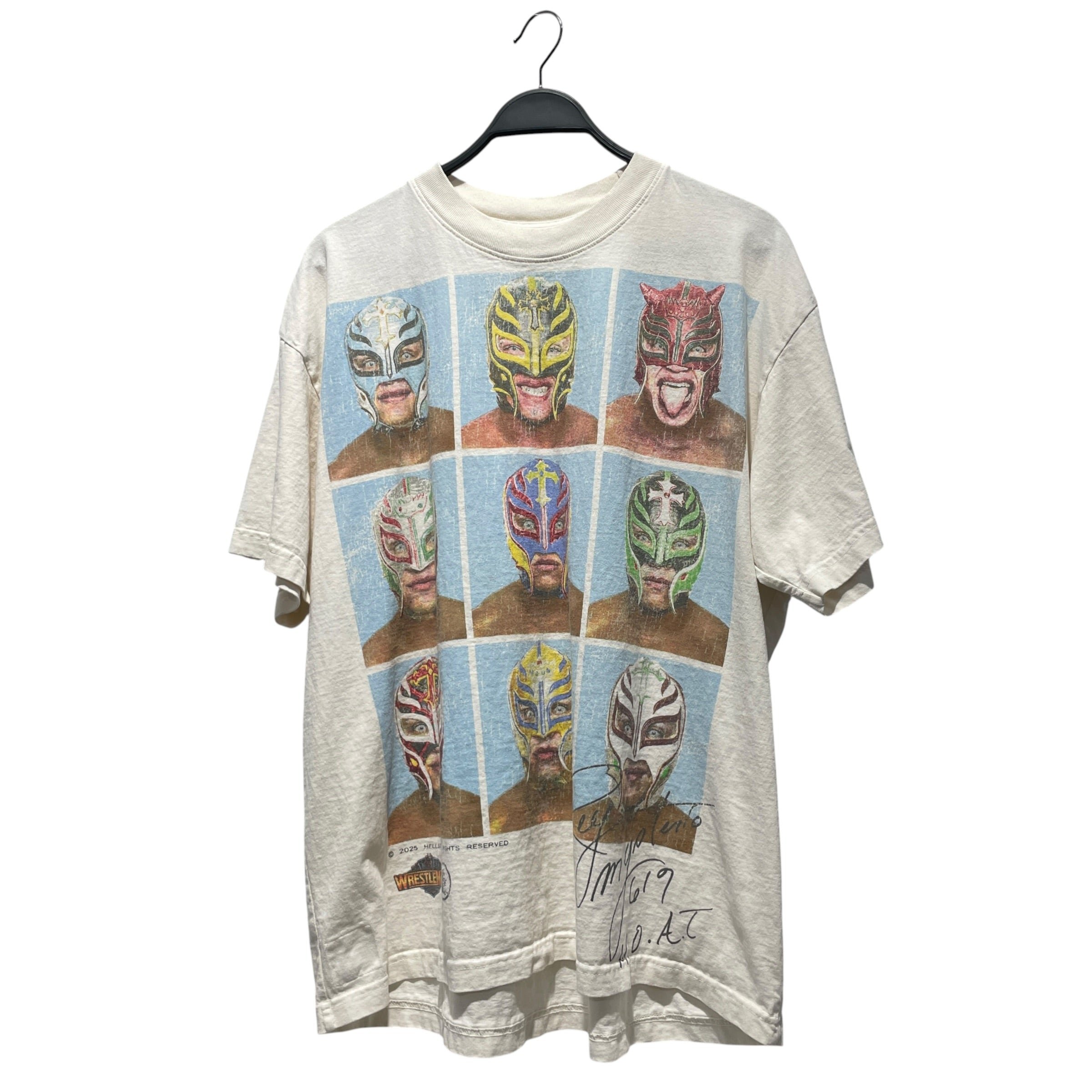HELLSTAR/T-Shirt/XL/Cotton/WHT/All Over Print/REY MYSTERIO view 1