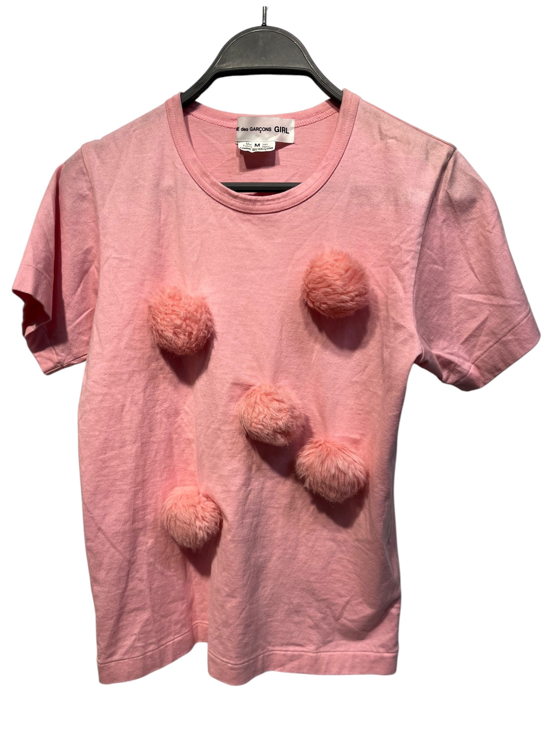 COMME des GARCONS GIRL/3|4 T-Shirt/M/Cotton/PNK/POMPOM view 1