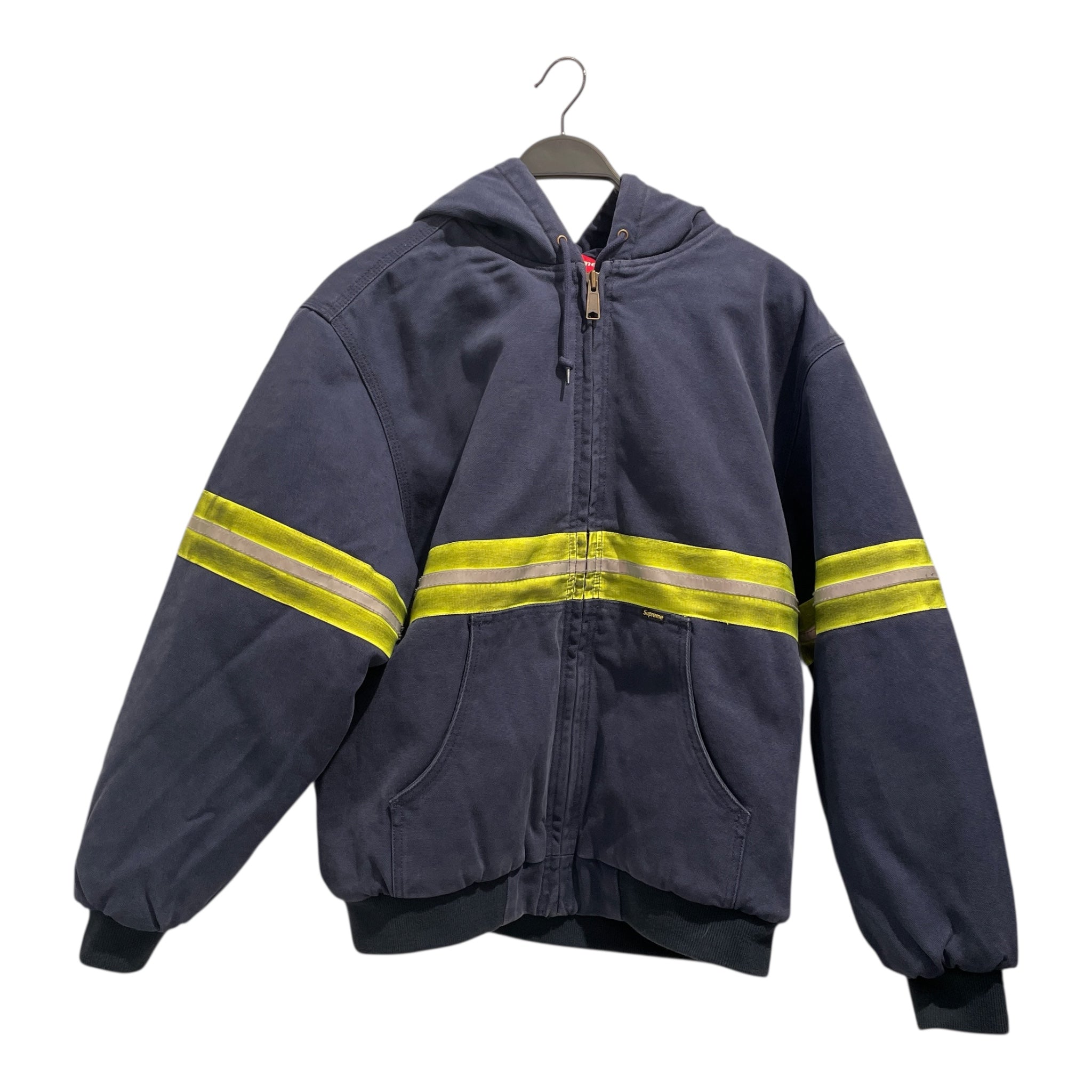 Supreme/Jacket/M/Cotton/BLU/Stripe/Reflective Hooded Jacket view 1
