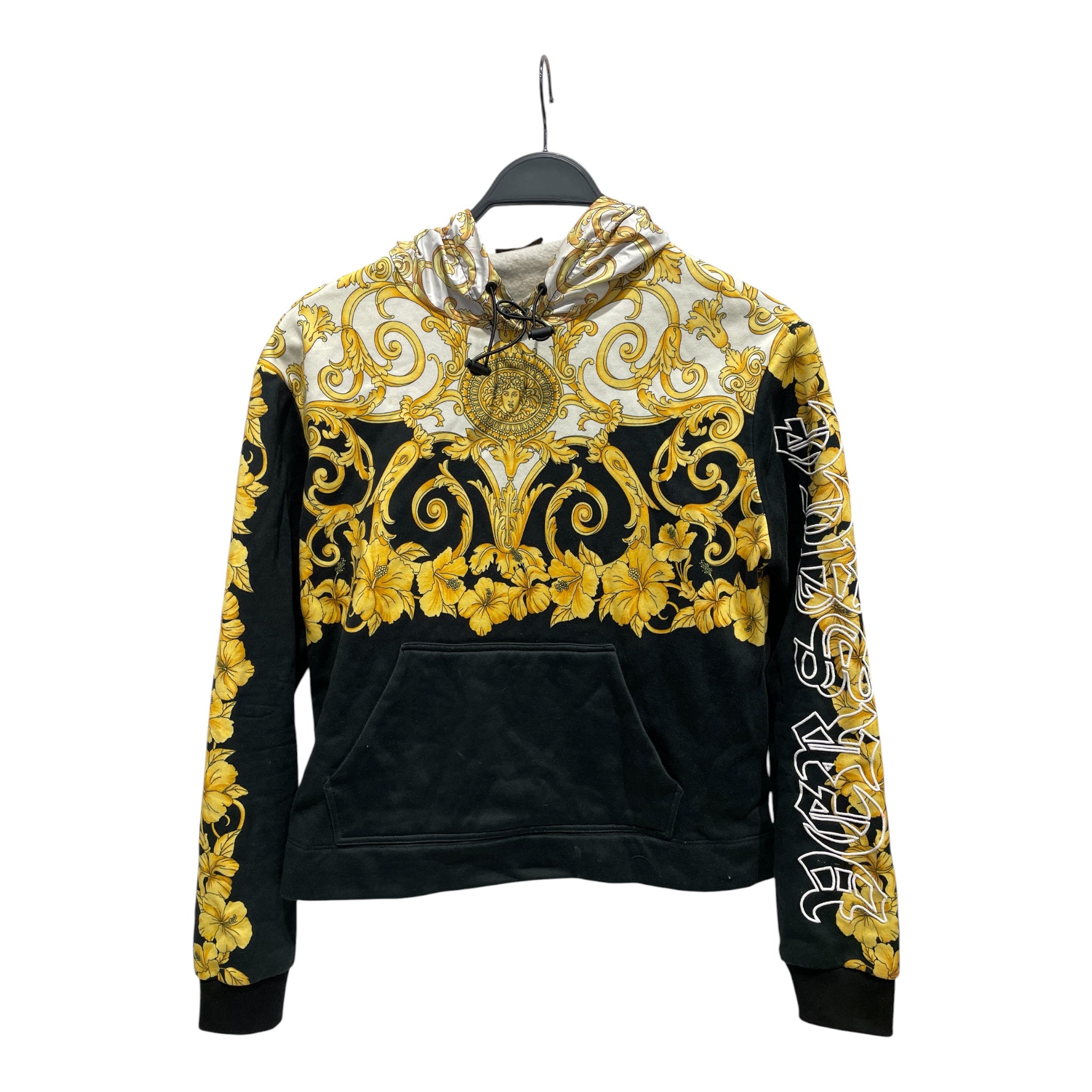 GIANNI VERSACE/Hoodie/36/Floral Pattern/Cotton/GLD/ view 1