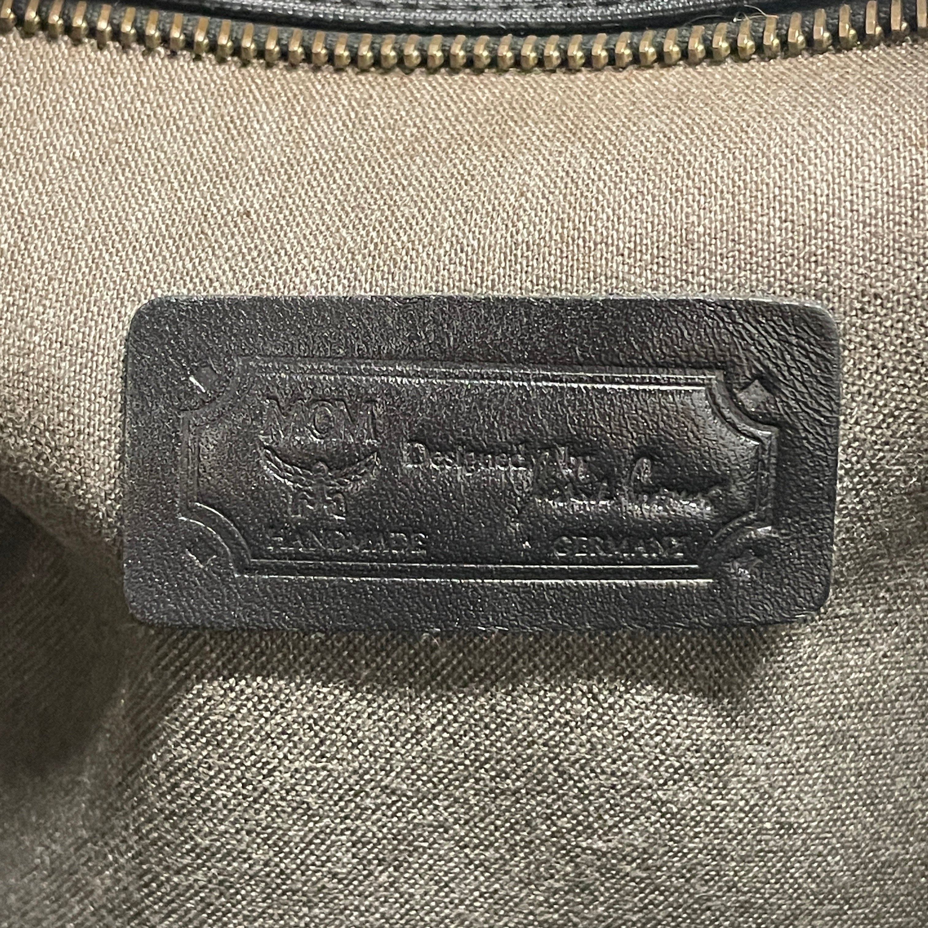 MCM/Tote Bag/Monogram/Nylon/BLK/Y1503 GOLD BADGE view 3