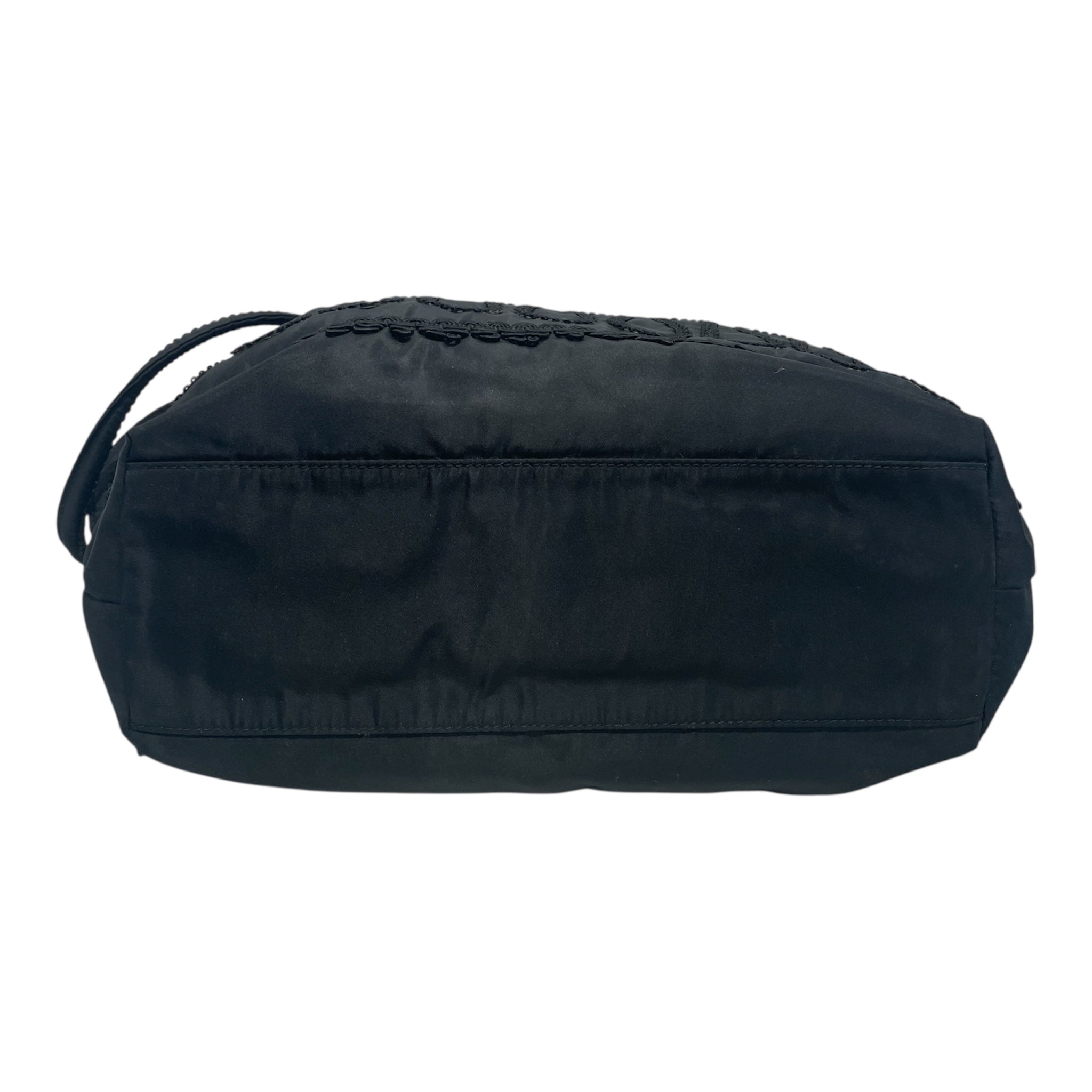 PRADA/Tote Bag/Nylon/BLK/Tessuto Embroided view 3
