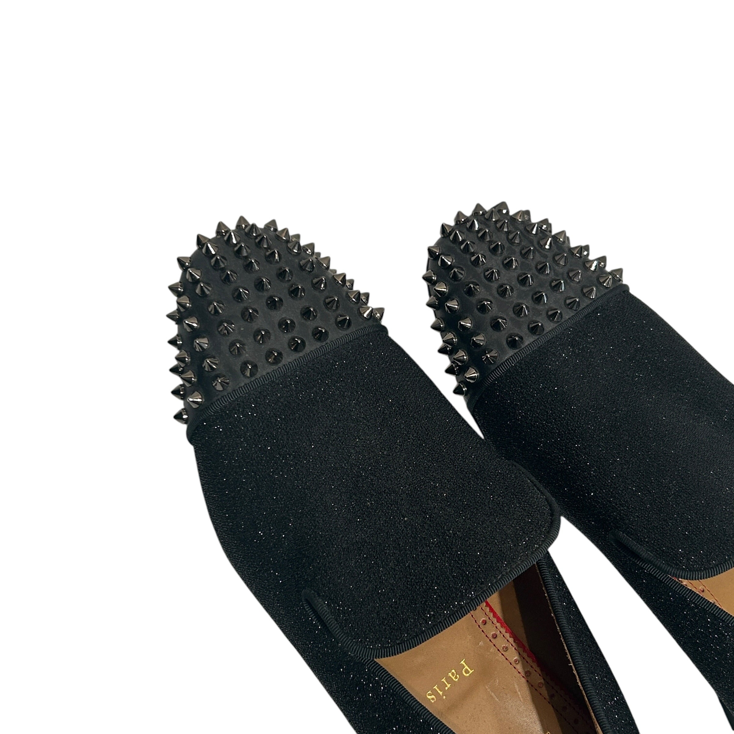 Christian Louboutin/Dress Shoes/EU 42/Cotton/BLK/Spooky Flat view 5