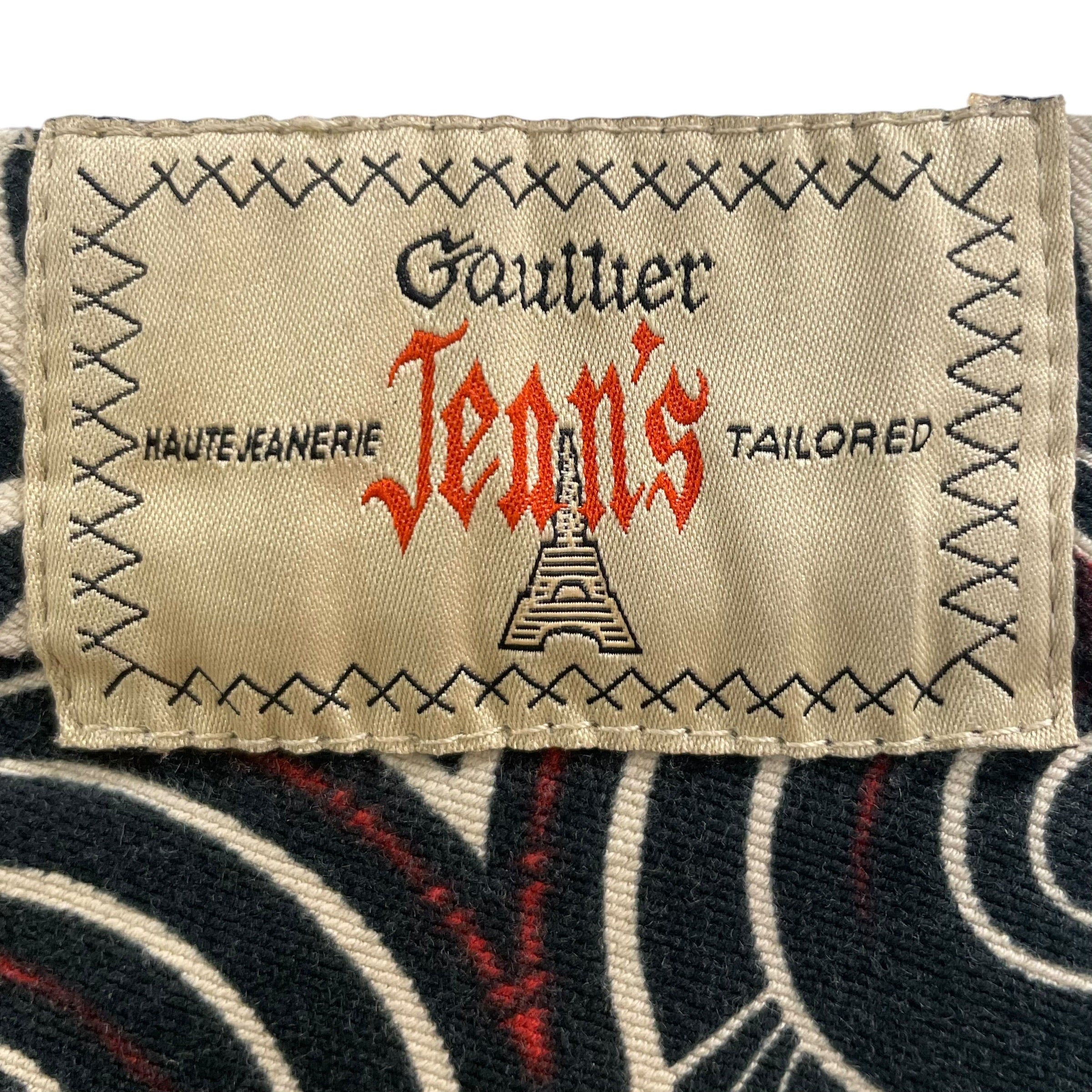 Jean Paul Gaultier/Bottoms/24/All Over Print/Denim/CRM/TRIBAL PRINT view 4