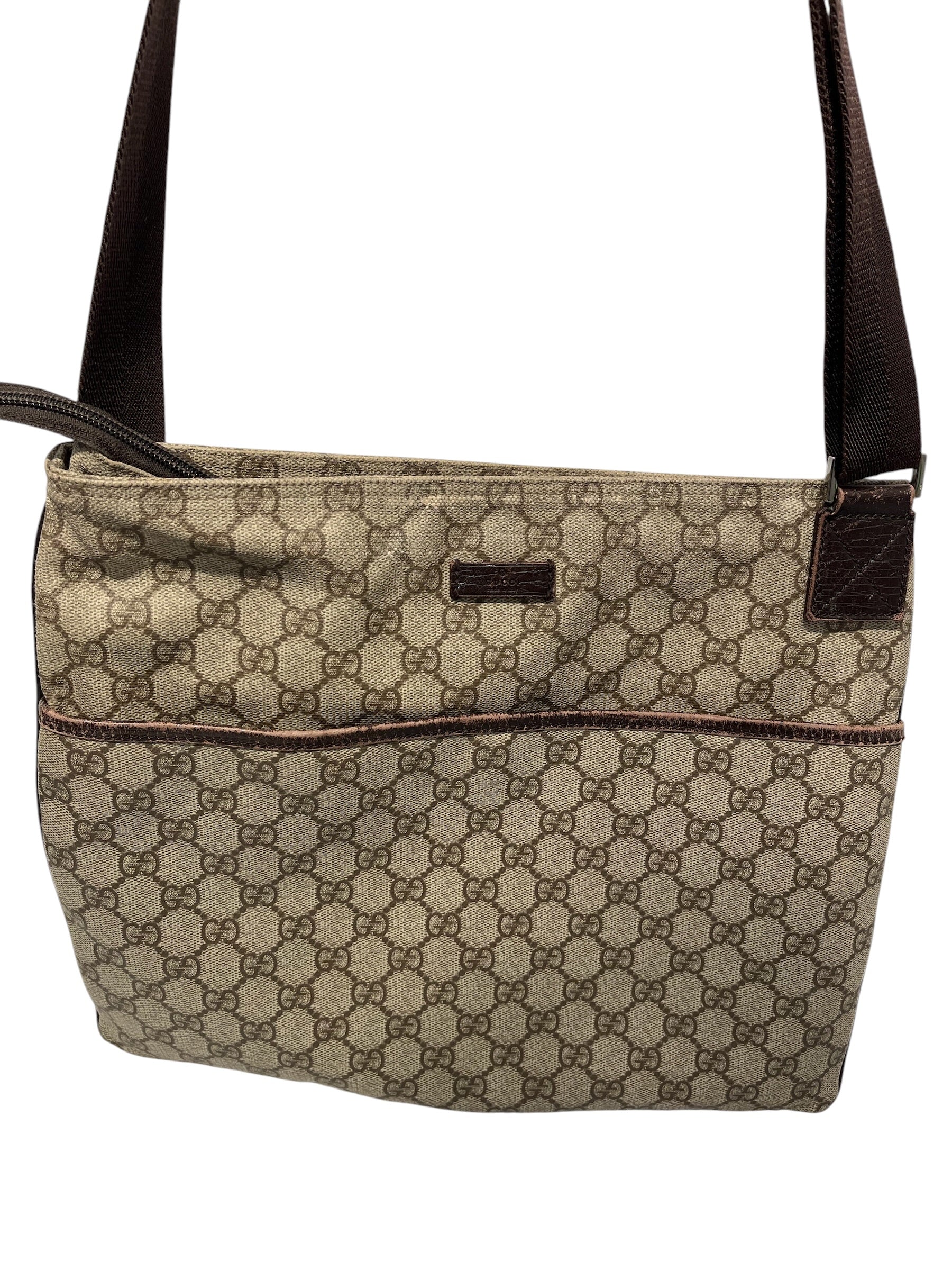 GUCCI/Bag/Leather/KHK/Messenger bag view 1