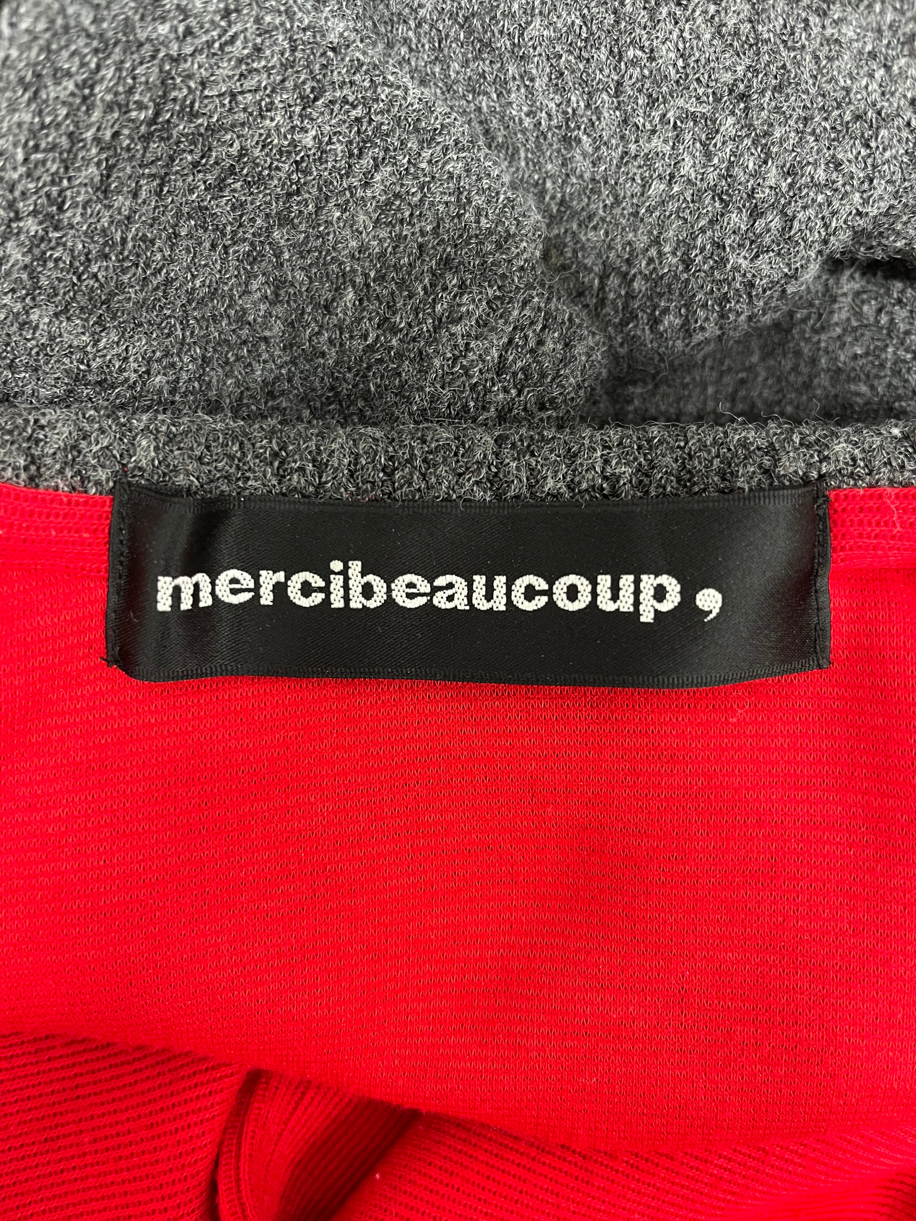 mercibeaucoup，/Hoodie/1/Cotton/RED/EARS ON HOOD view 3