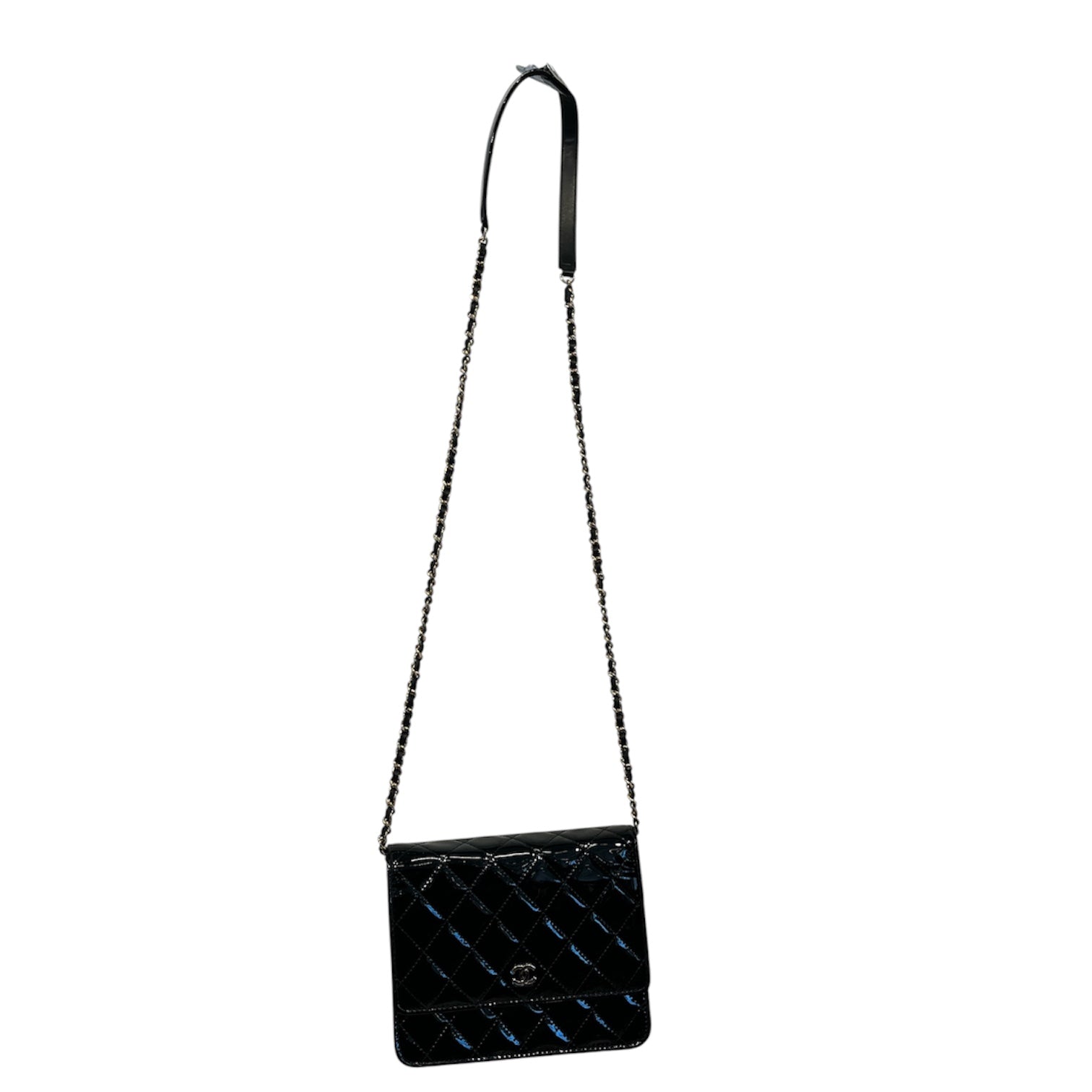 CHANEL/Bag/Leather/BLK/black patent leather view 1