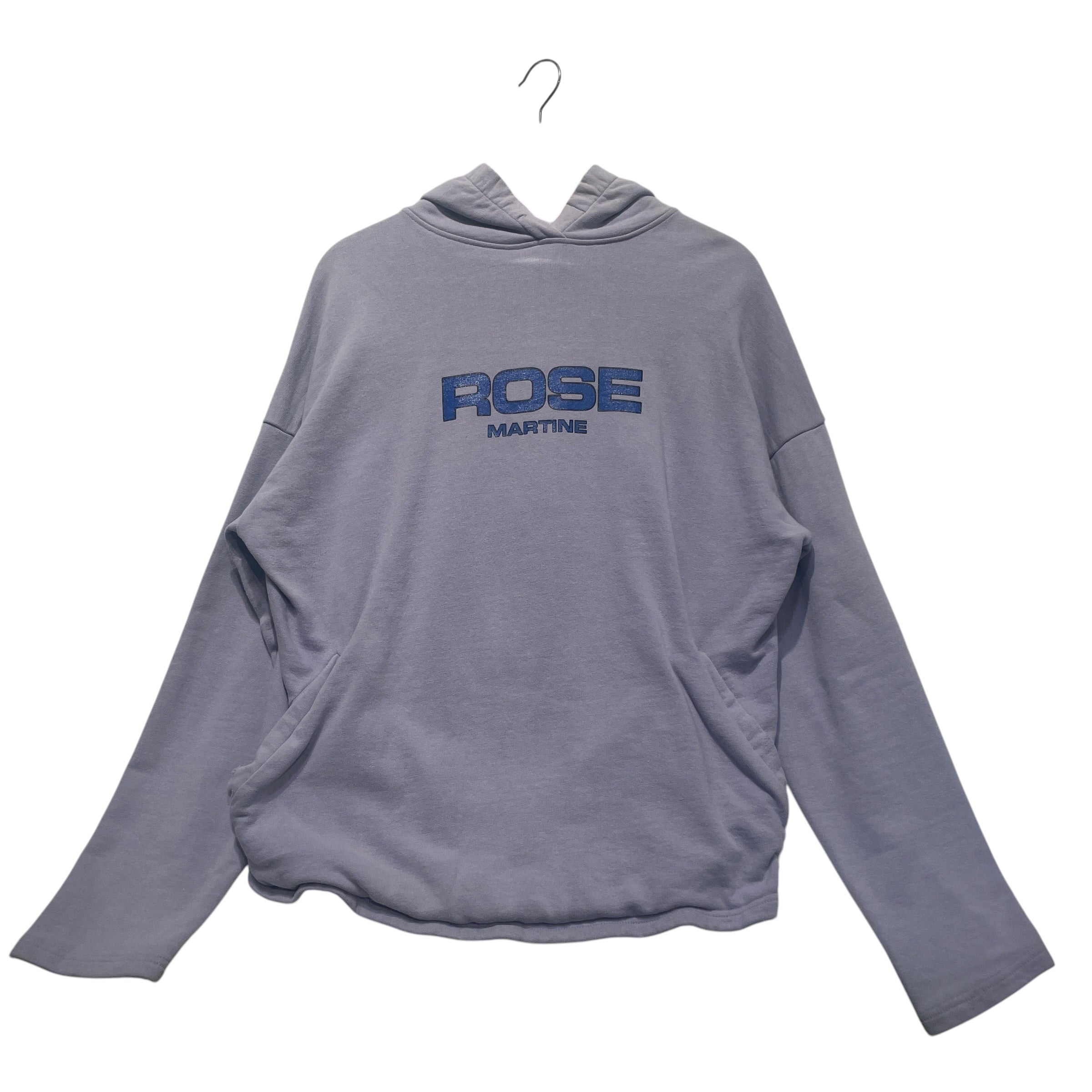MARTINE ROSE/Hoodie/S/Cotton/BLU/Logo Hoodie view 1