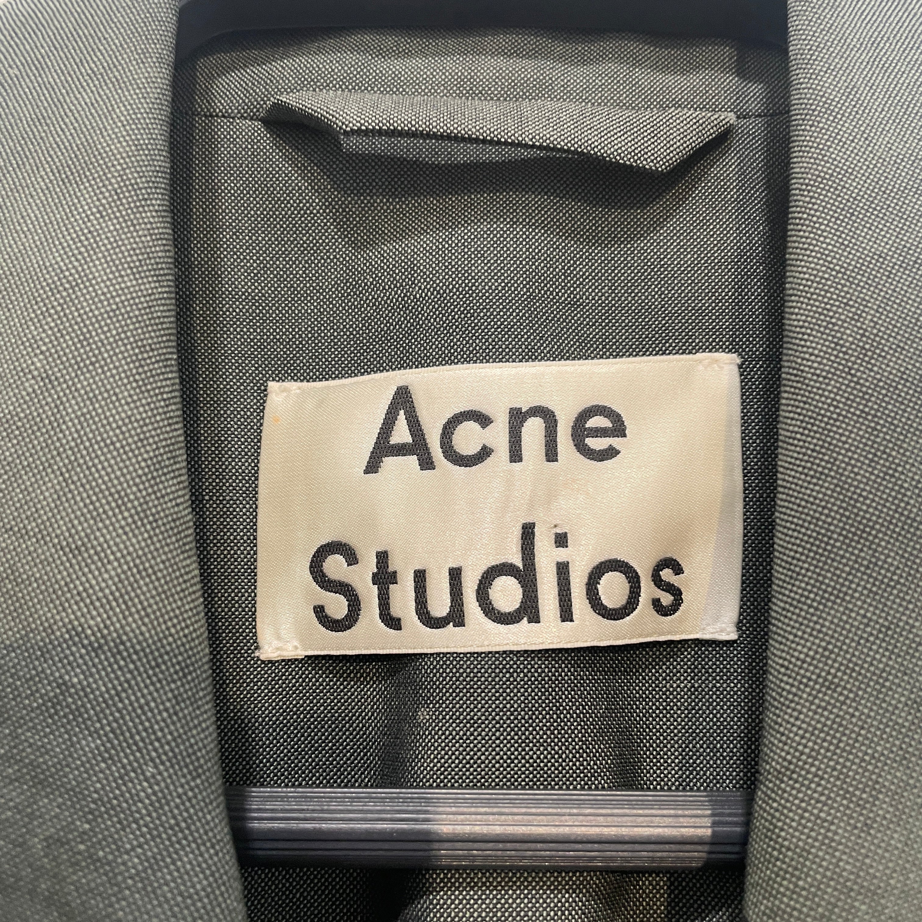 Acne Studios/Tailored Jkt/36/Wool/GRN/Notch Laple Blazer view 3