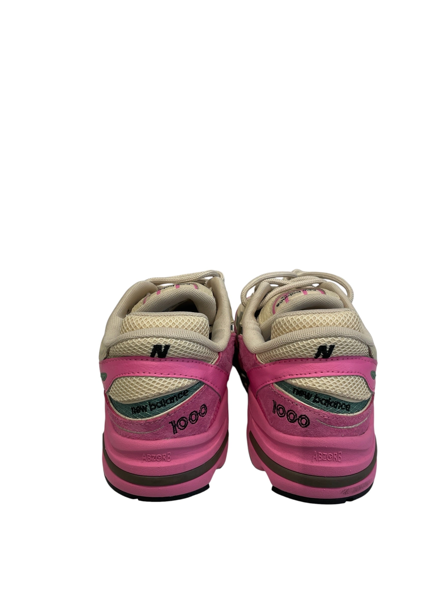 NEW BALANCE/Low-Sneakers/US 12/Leather/PNK/NEW BALANCE 1000 REAL PINK SAN view 4