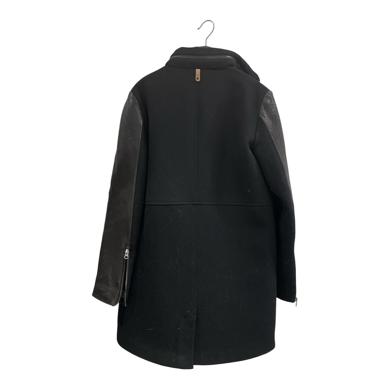 MACKAGE/Coat/XS/Cotton/BLK/ TRENCHCOAT LEATHER SLEEVE view 2