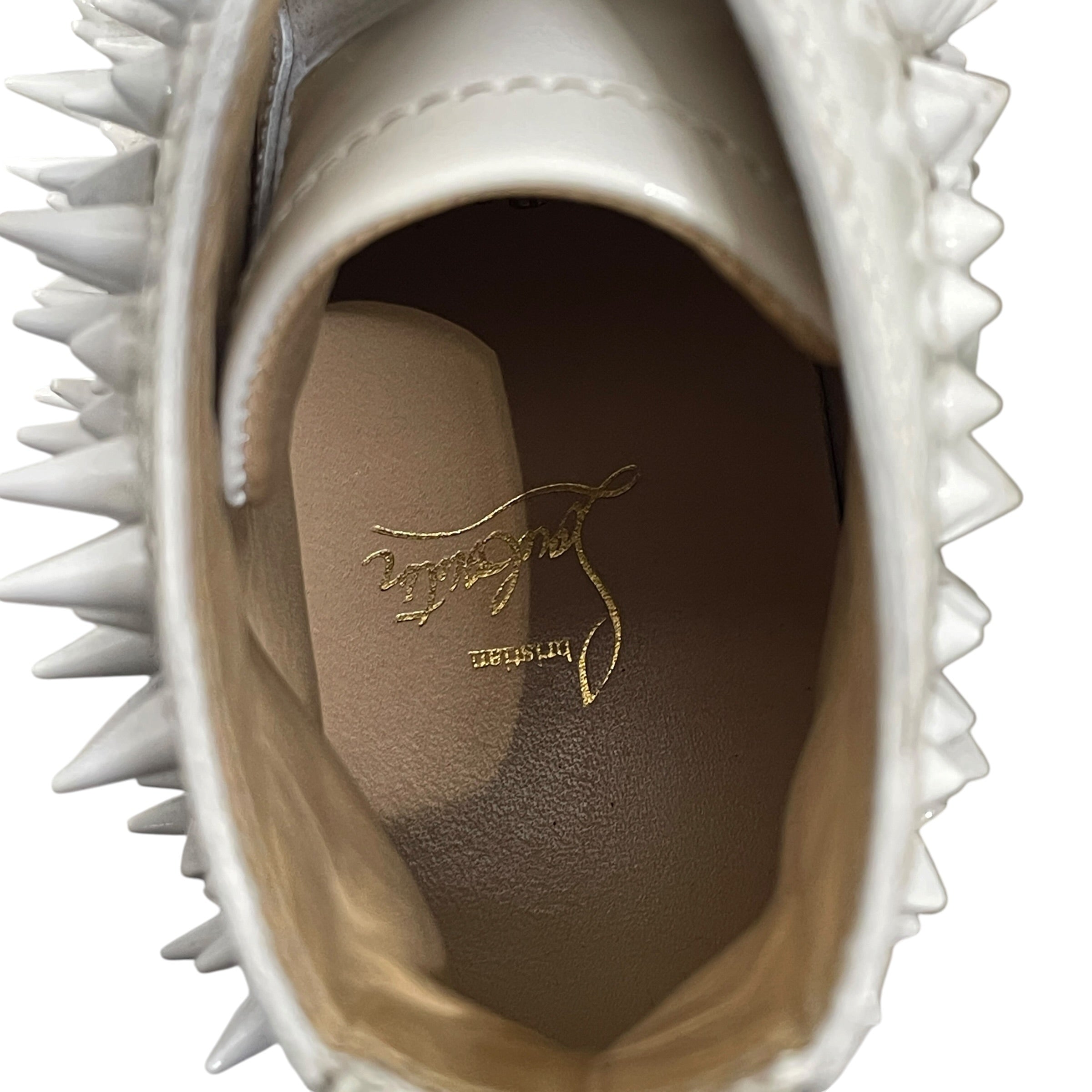 Christian Louboutin/Hi-Sneakers/EU 43.5/Leather/WHT/GLOSSY WHT view 4