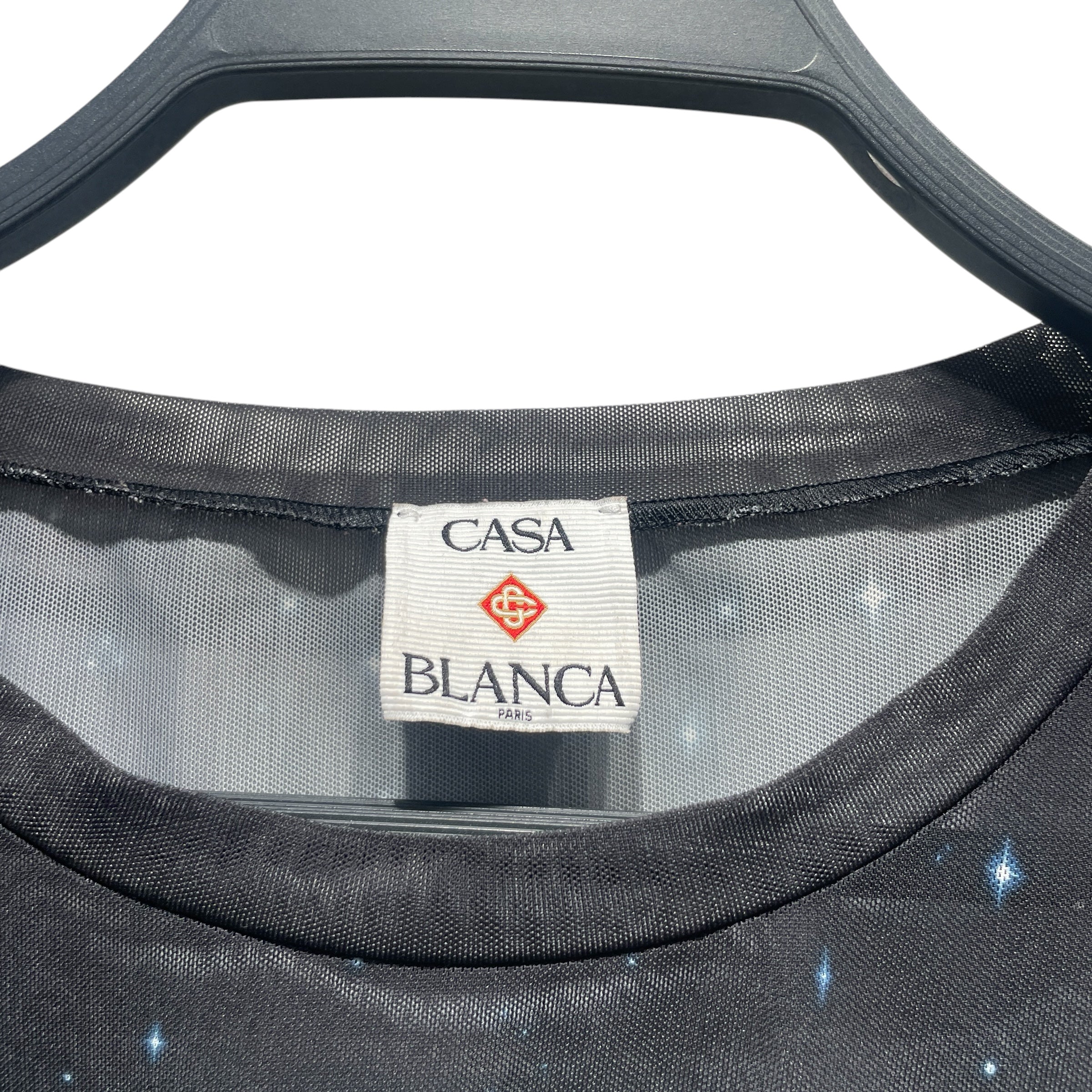 CASABLANCA/T-Shirt/XL/Cotton/BLK/la premonition mesh view 3
