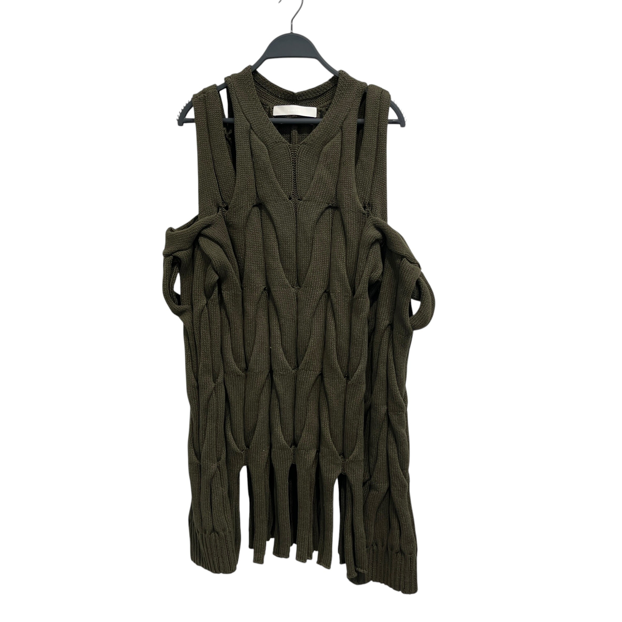 DION LEE/LS Dress/8/Cotton/GRN/Olive Green Cut Out view 1