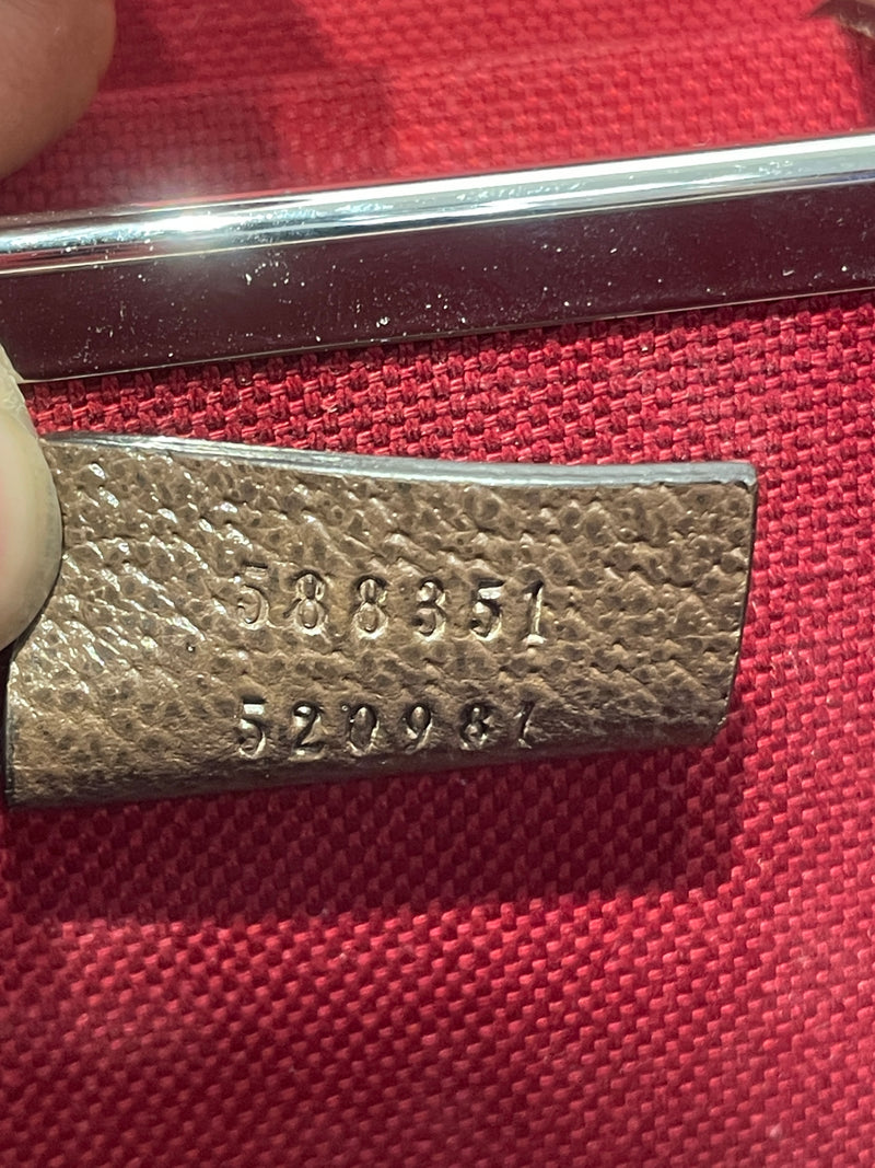 GUCCI/Hand Bag/Monogram/BRW/GG SUPREME BAMBOO VANITY