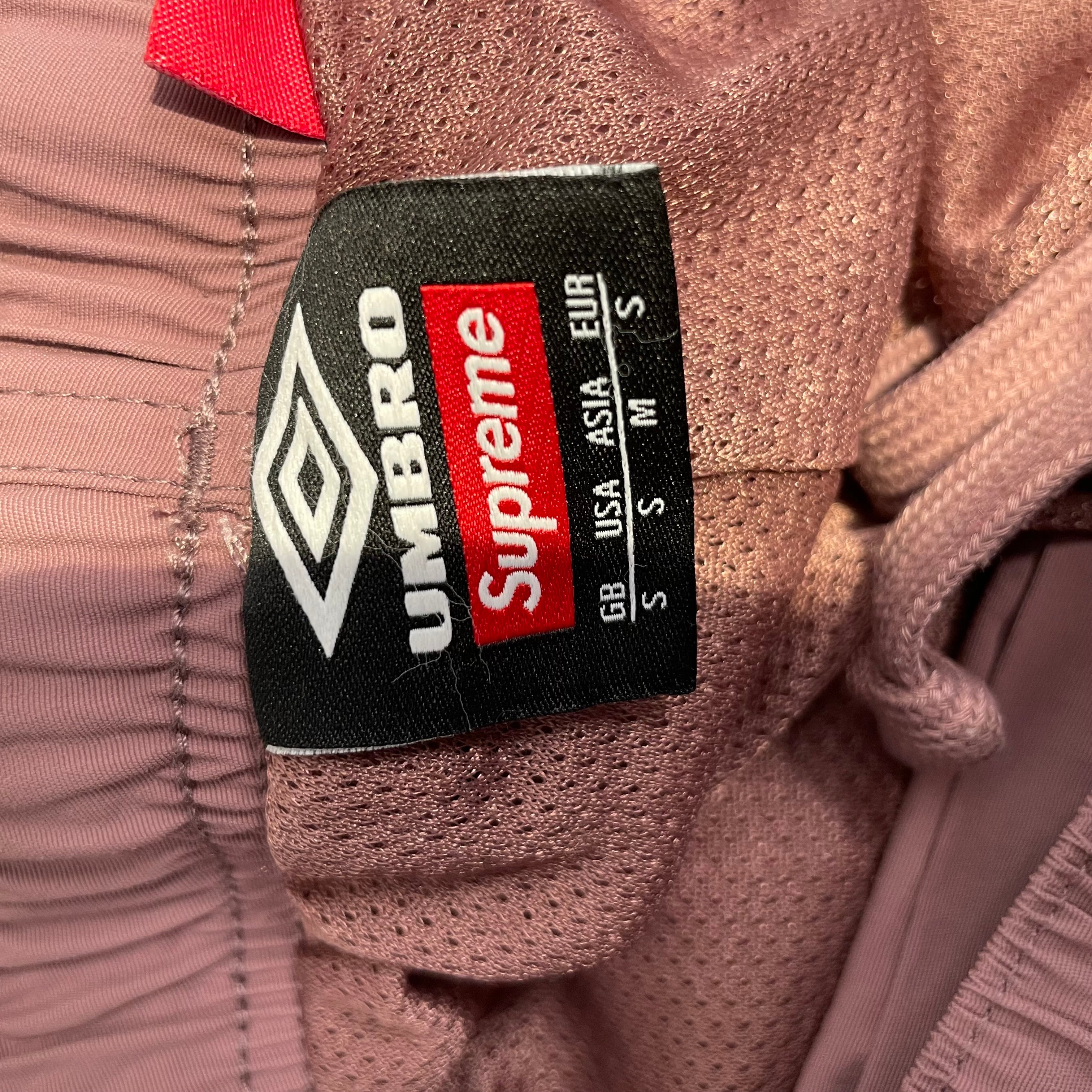 Supreme/UMBRO/Pants/S/Polyester/PNK/Graphic/BLUE ON SIDE view 3