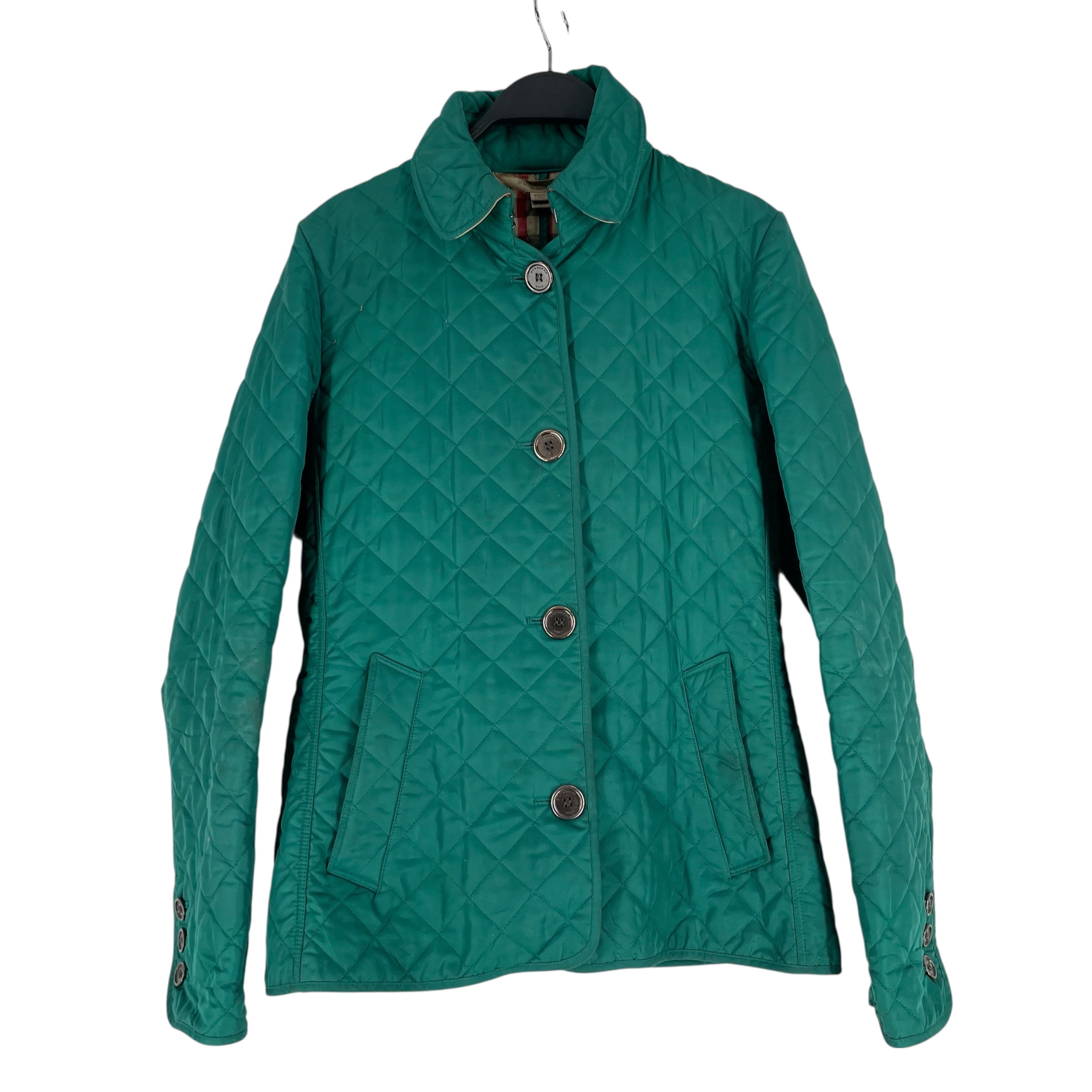 BURBERRY BRIT/Jacket/S/Cotton/GRN/TRFAK120IST -QUILTED JCKT view 1