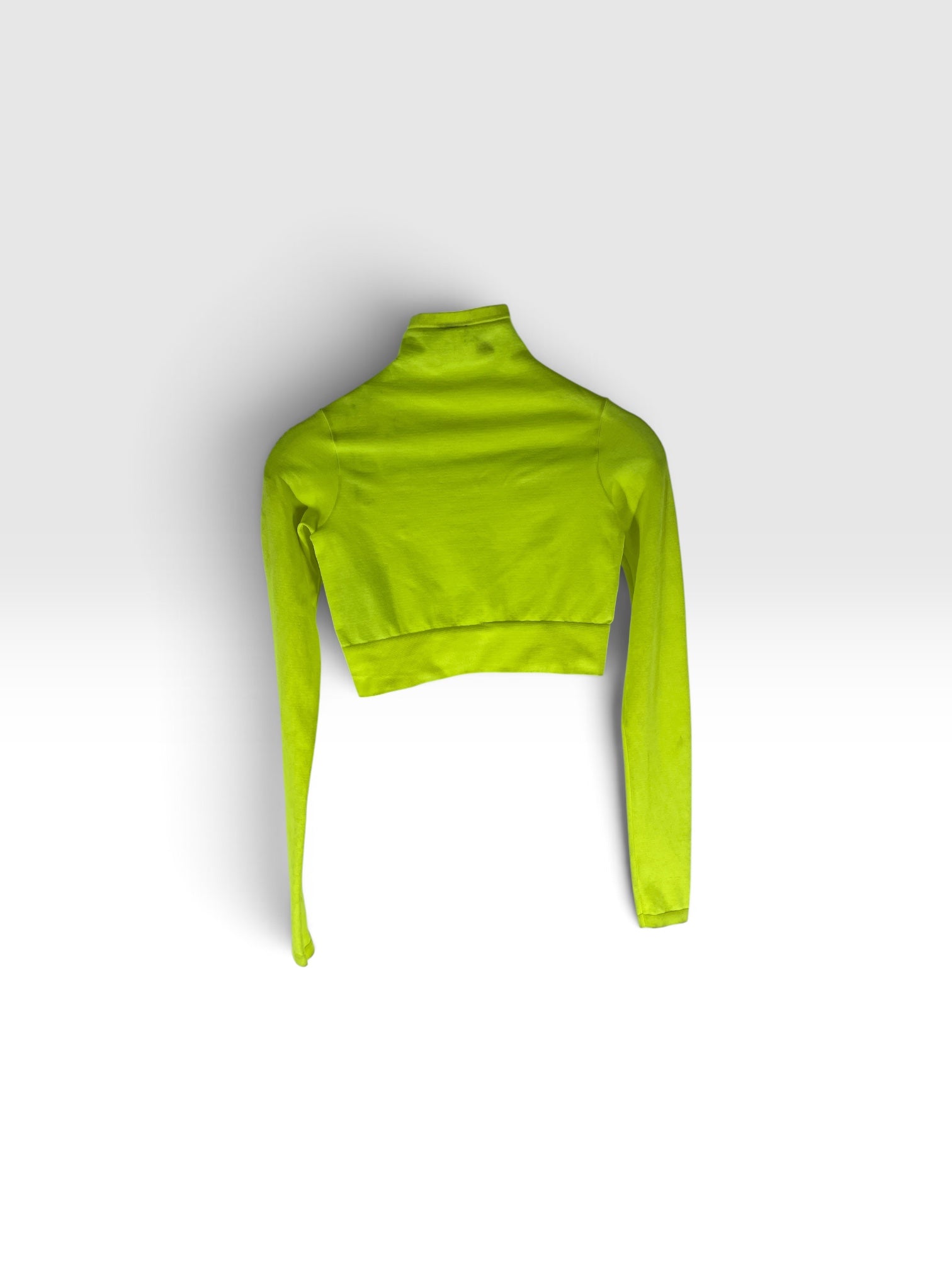 BALENCIAGA/LS T-Shirt/S/Polyester/YEL/CROPPED STRETCH ACTIVE SHIRT view 3