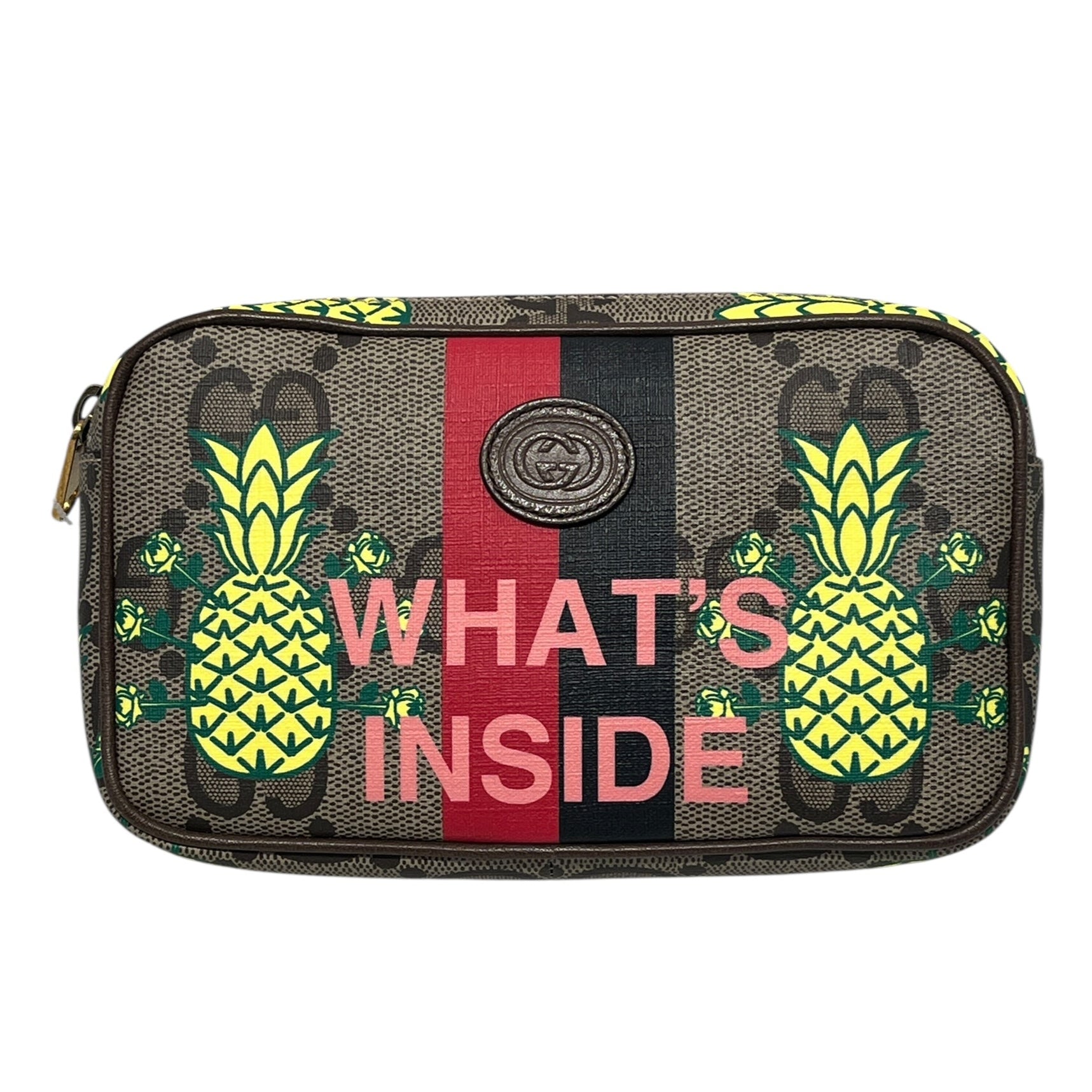 GUCCI/Fanny Pack/Leather/BRW/Pineapple Belt Bag view 1