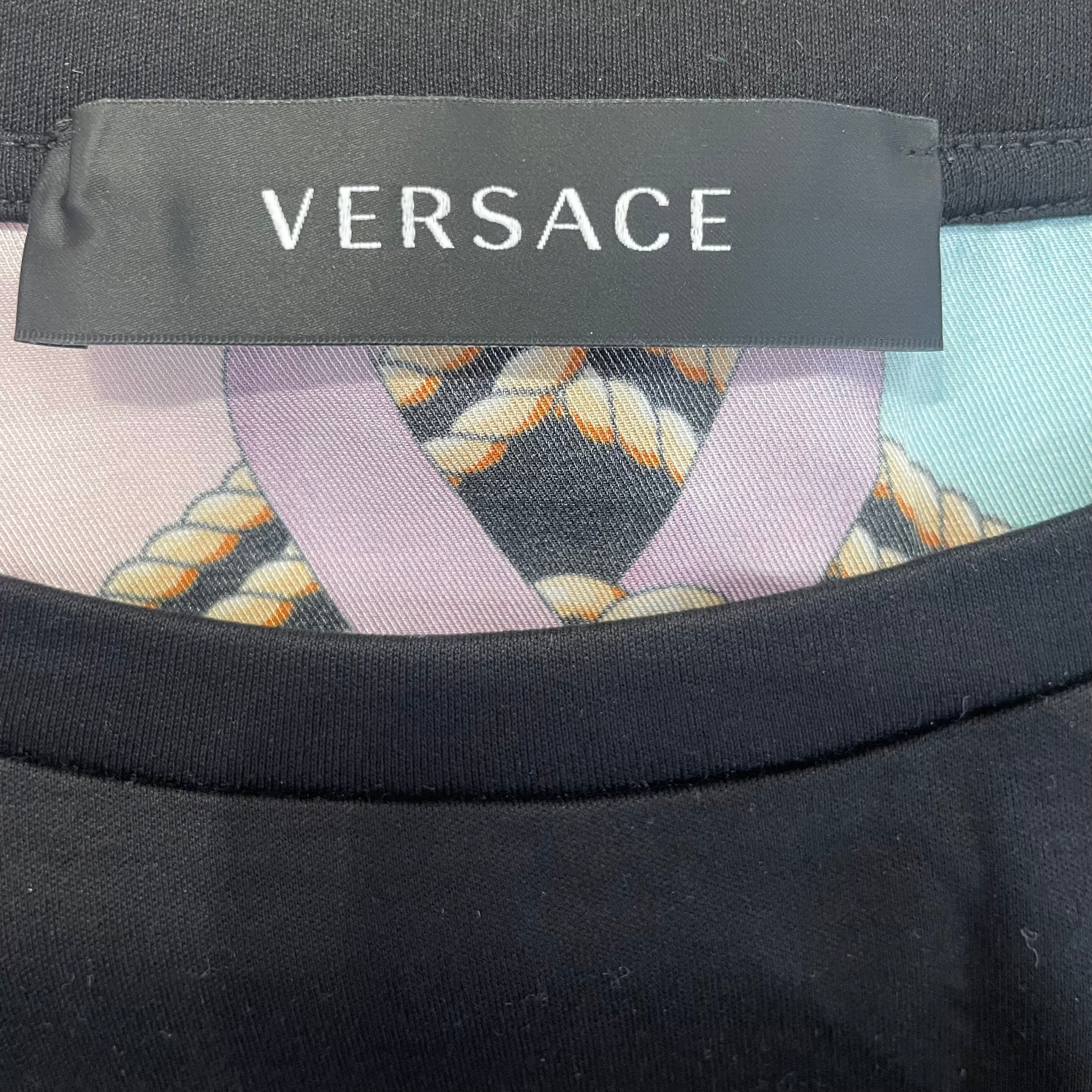 GIANNI VERSACE/T-Shirt/46/Cotton/BLK/VENTAGIL BACK DESIGN view 3