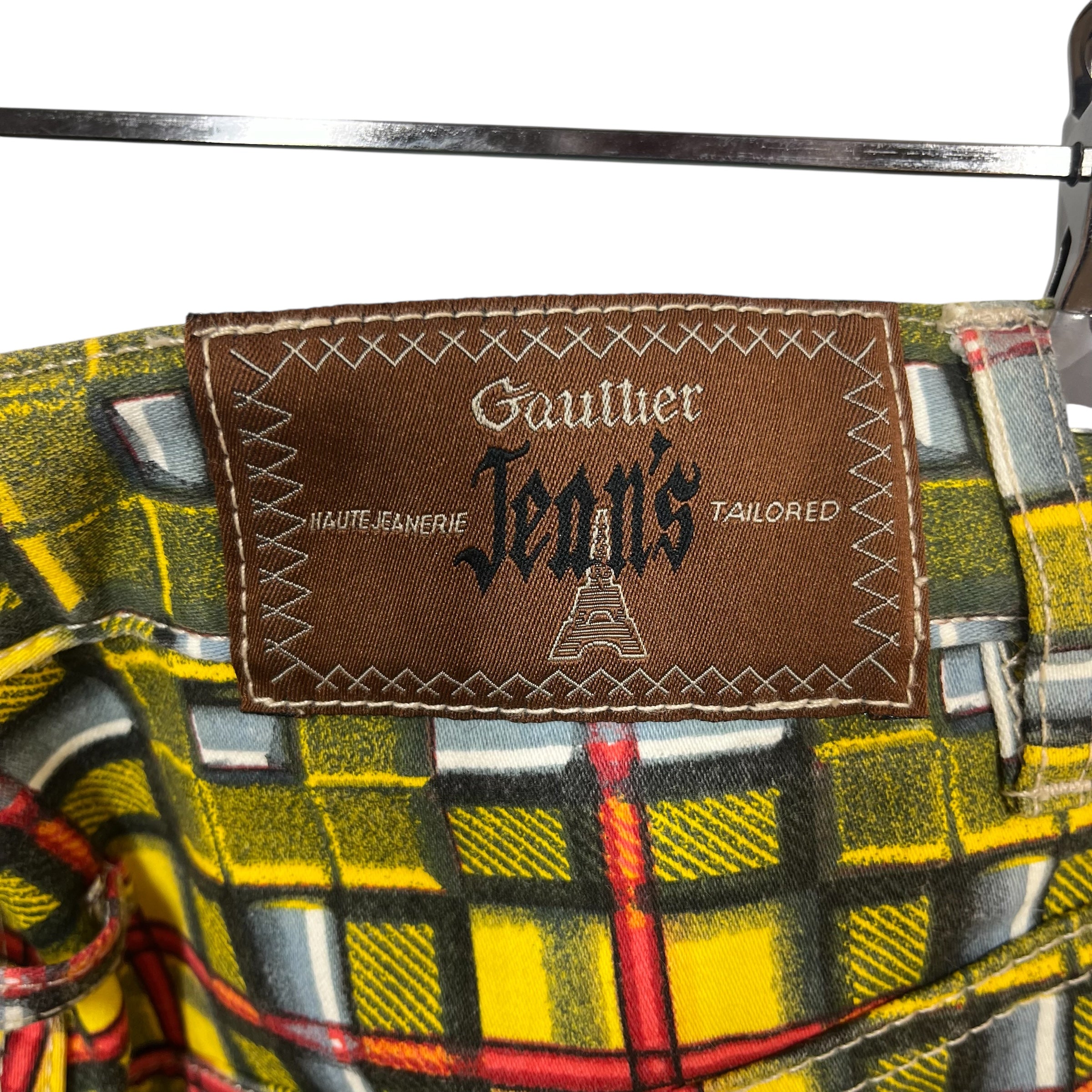 GAULTIER JEAN'S/Bottoms/38/All Over Print/Cotton/YEL/ALL OVER PRINT JEANS view 5