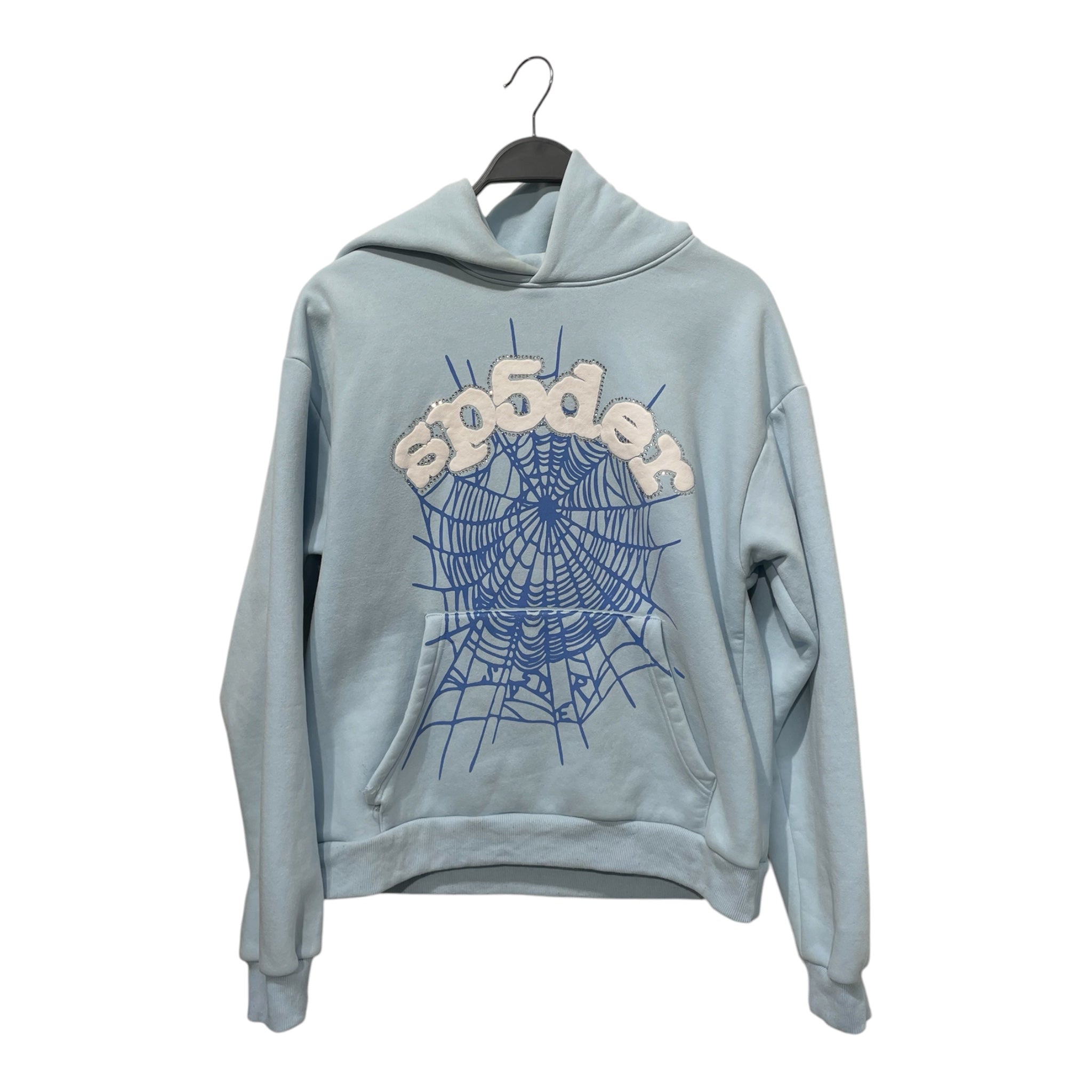 Sp5der/Hoodie/M/Graphic/Cotton/BLU/ view 1
