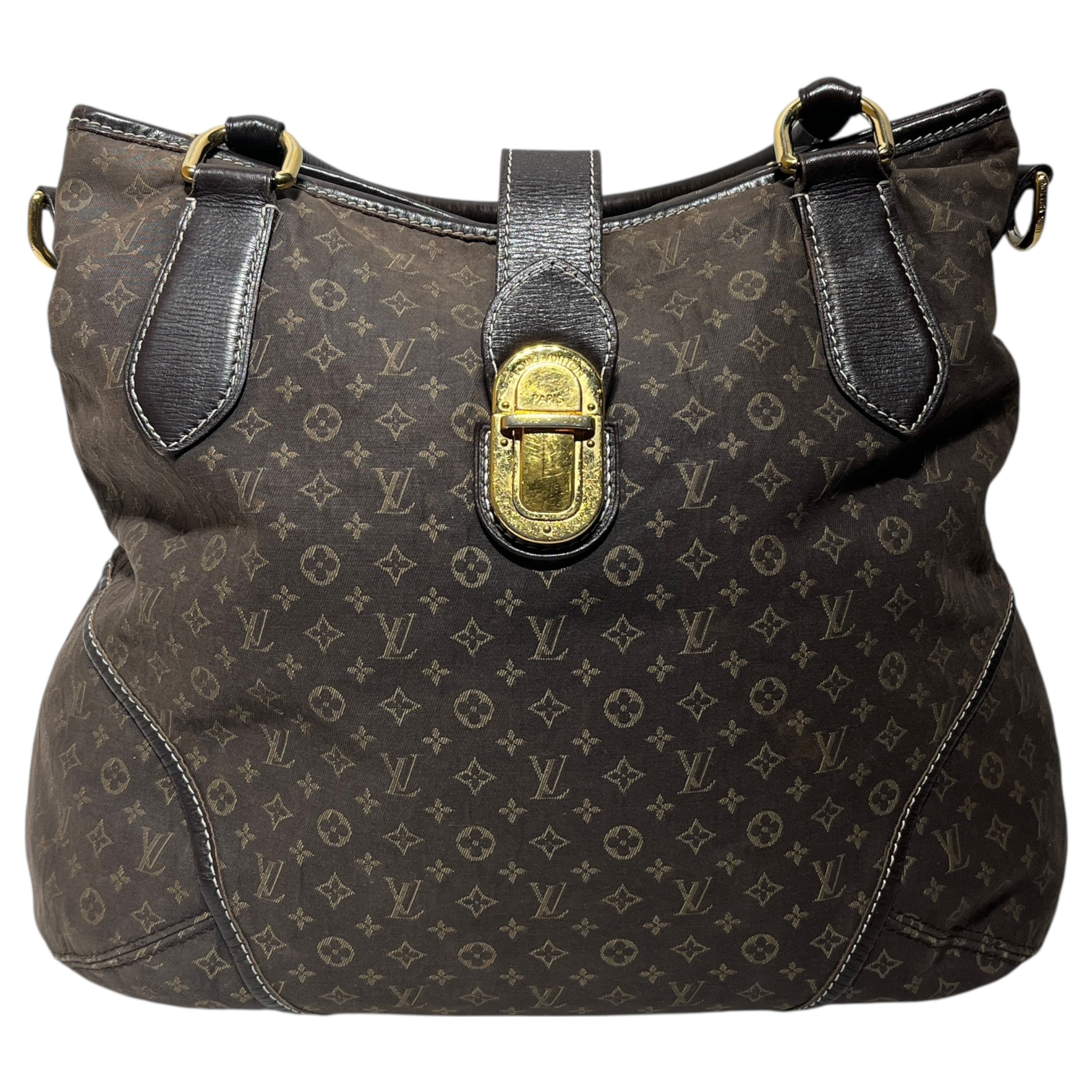 LOUIS VUITTON/Hand Bag/Monogram/Cotton/BRW/monogram elegie view 1