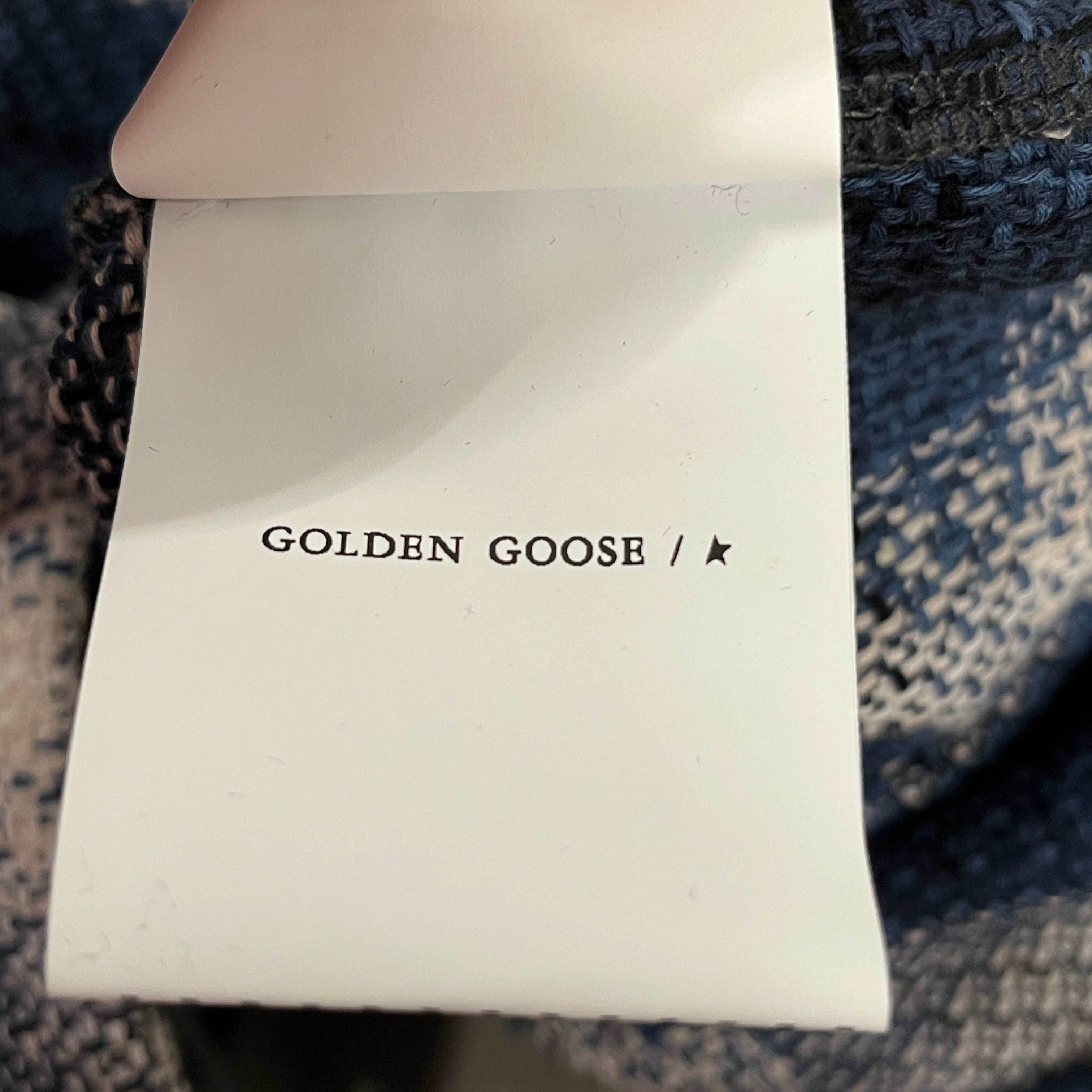 GOLDEN GOOSE/Flannel Shirt/M/Cotton/BLU/Plaid/78 Graphic on back view 9