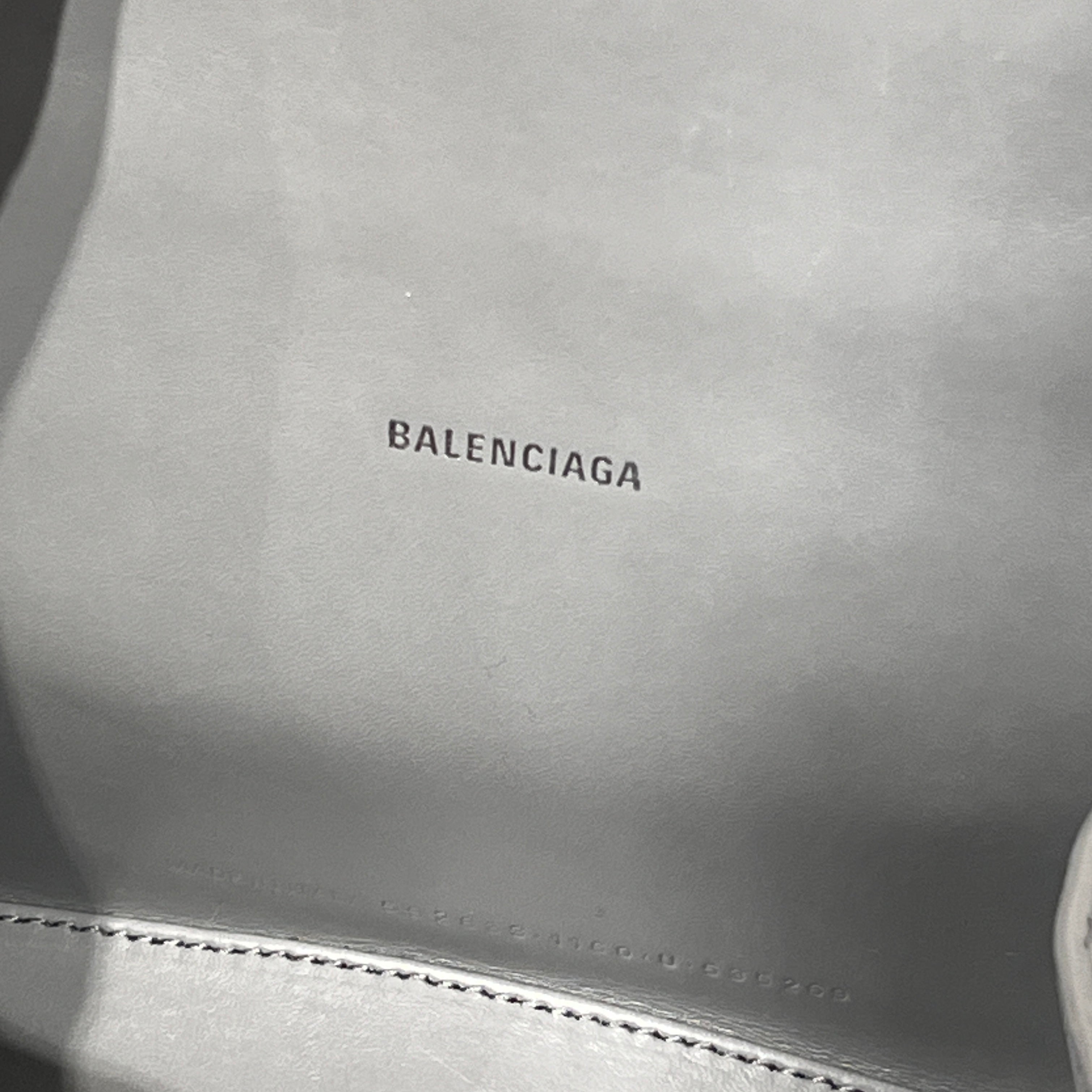 BALENCIAGA/Hand Bag/All Over Print/Leather/GRY/GRAFITTI HOURGLASS view 3
