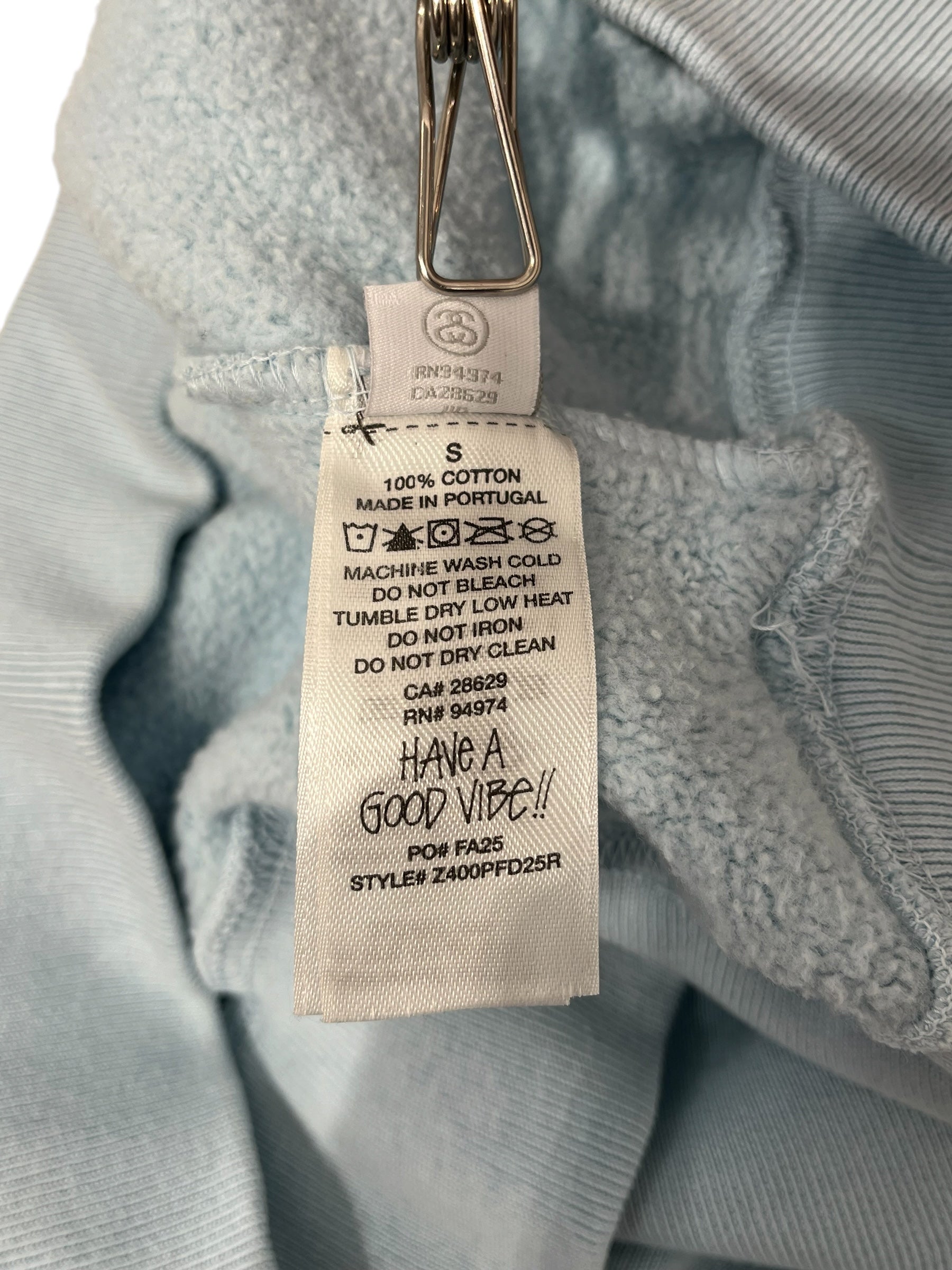 STUSSY/Hoodie/M/Cotton/BLU/SKY BLUE NY EXCLUSIVE HOODIE view 4