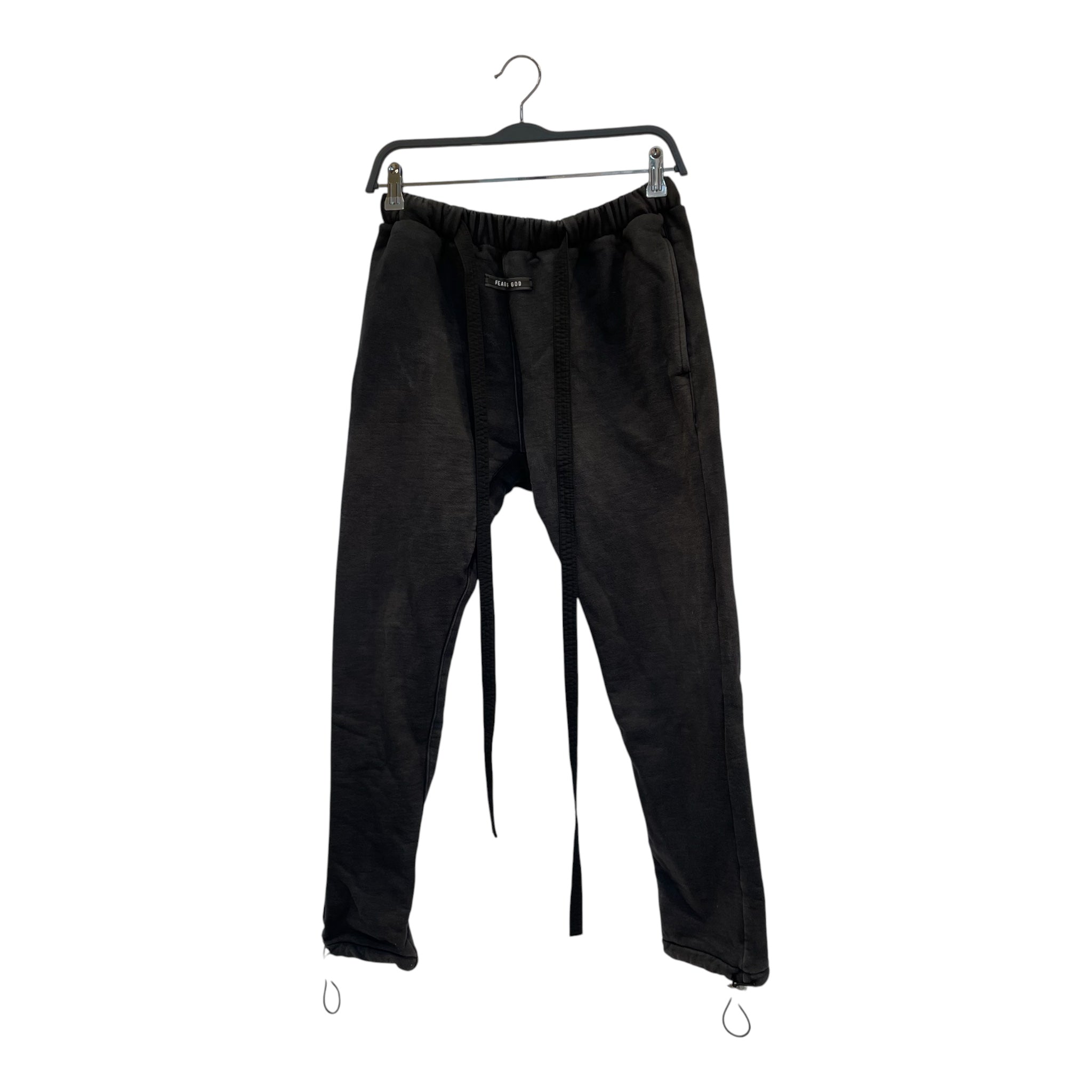 FEAR OF GOD/Straight Pants/S/Cotton/BLK/Joggers/sixth collection sweats view 1