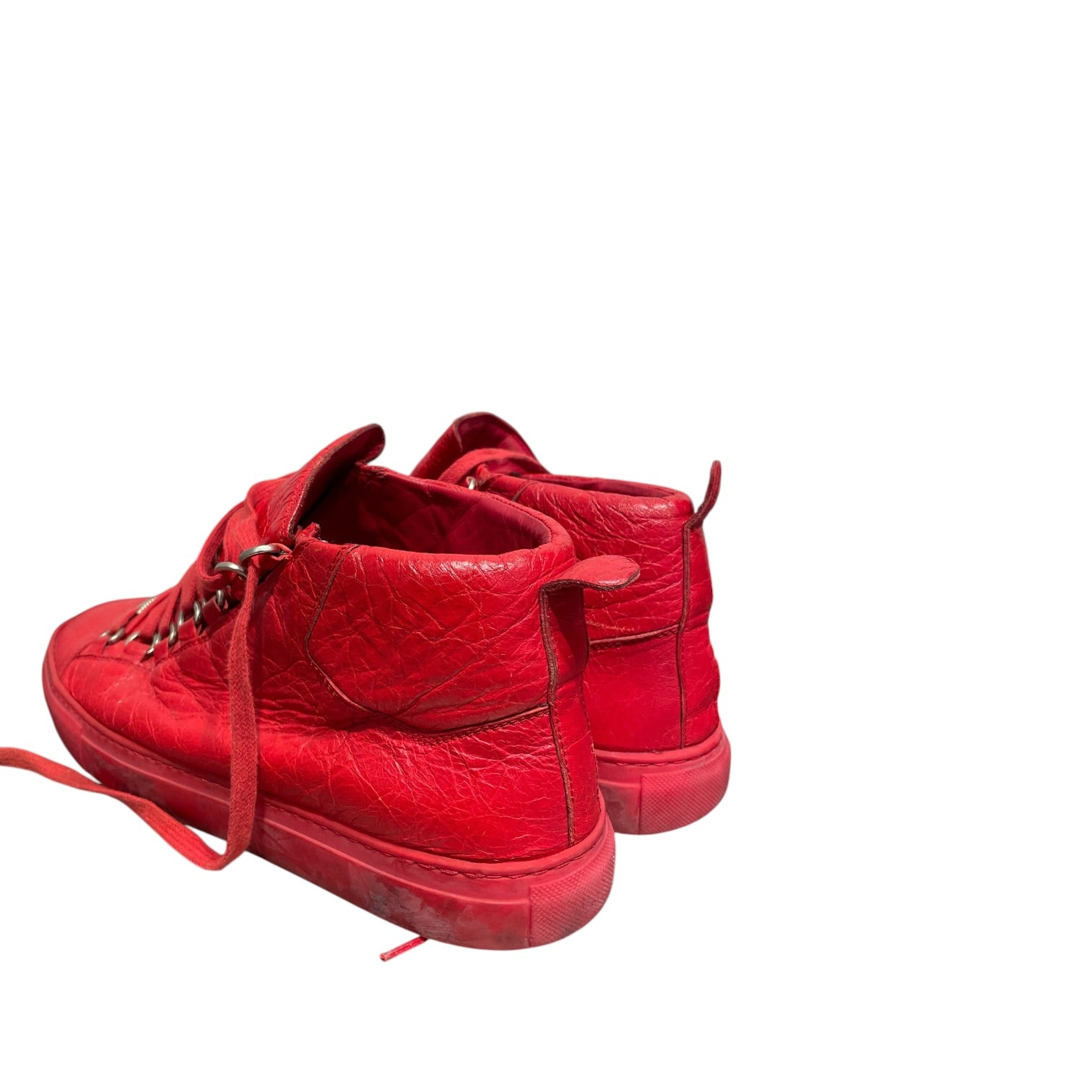 BALENCIAGA/Hi-Sneakers/Leather/RED/ARENA view 2
