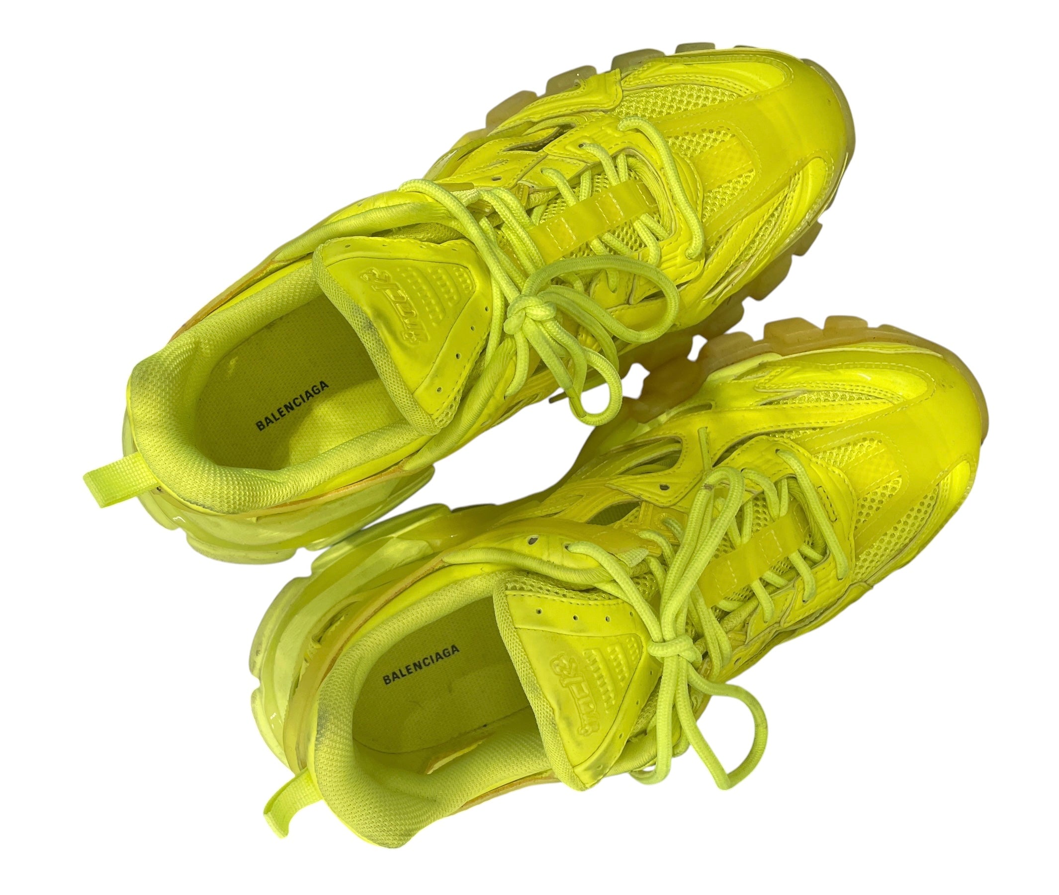 BALENCIAGA/Low-Sneakers/EU 43/Cotton/GRN/neon green track2 view 3