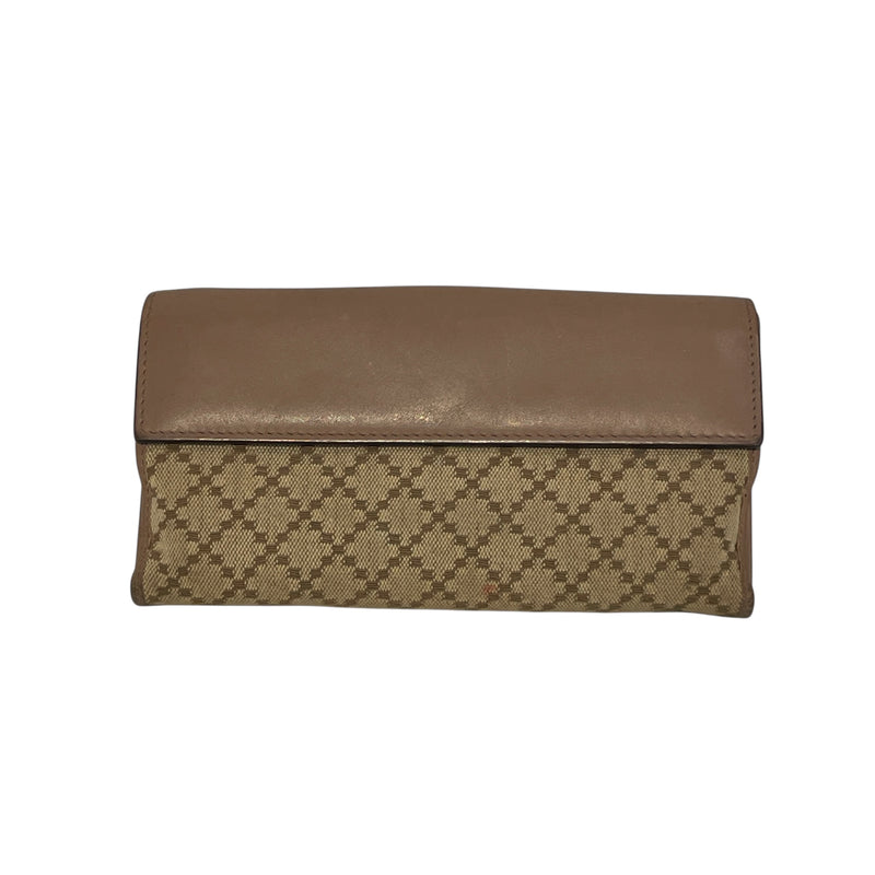 GUCCI/Long Wallet/BEG/GG CANVAS HEART CONTINENTAL