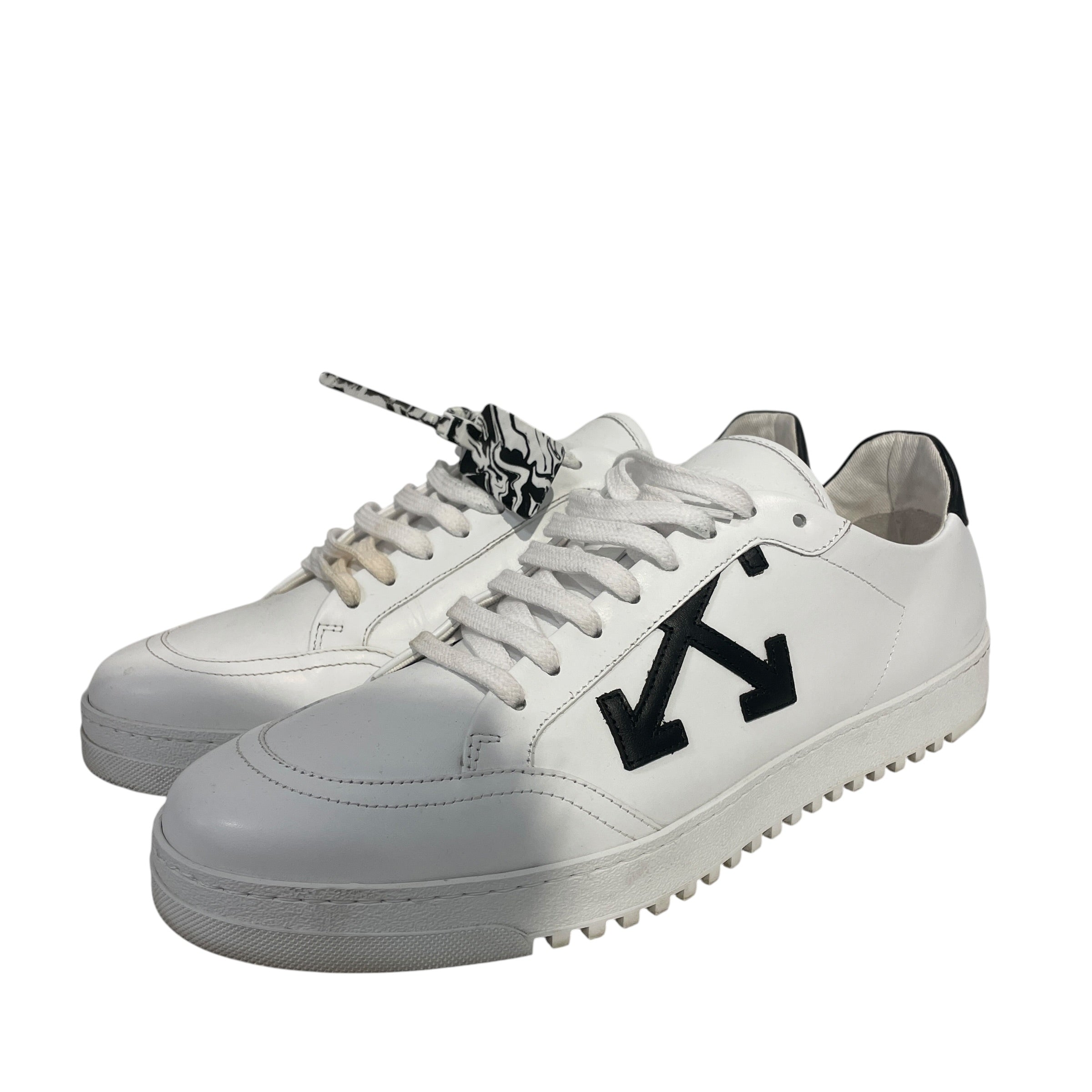 OFF-WHITE/Low-Sneakers/US 12/Leather/WHT/LOW TRAINERS view 1
