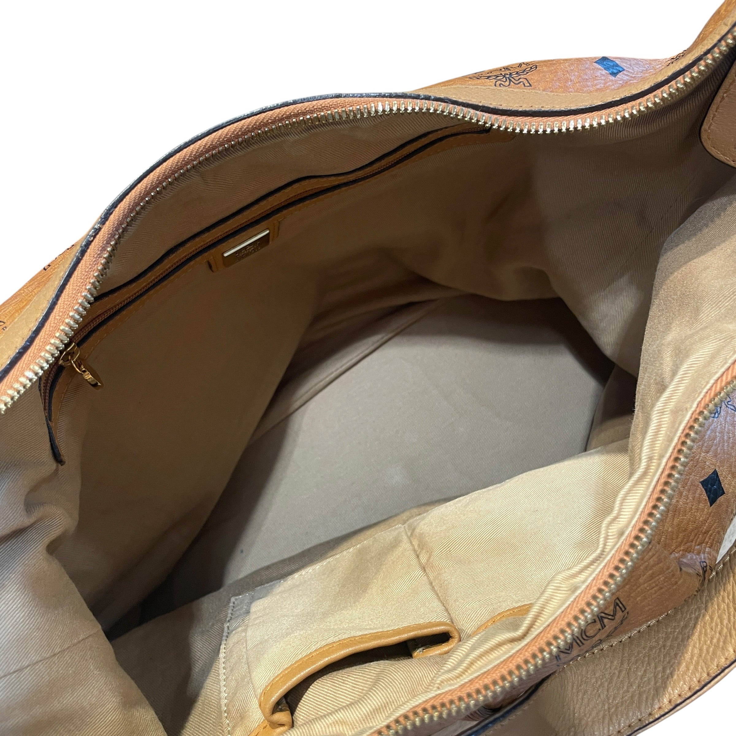 MCM/Tote Bag/Monogram/Leather/CML/Cognac Visetos Hobo view 6