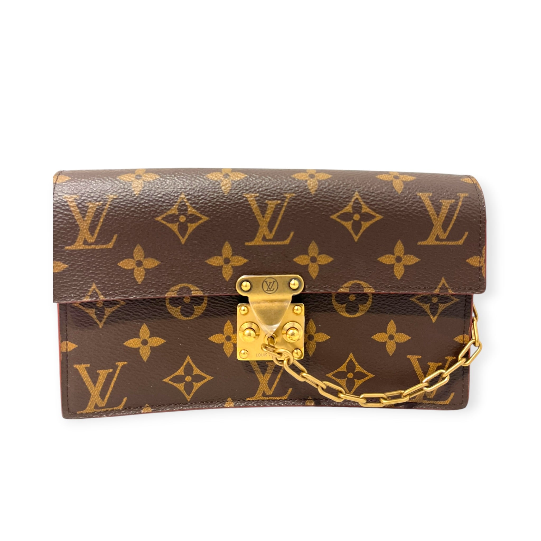 LOUIS VUITTON/Bag/Monogram/Cotton/BRW/LOCK BELT BAG view 1