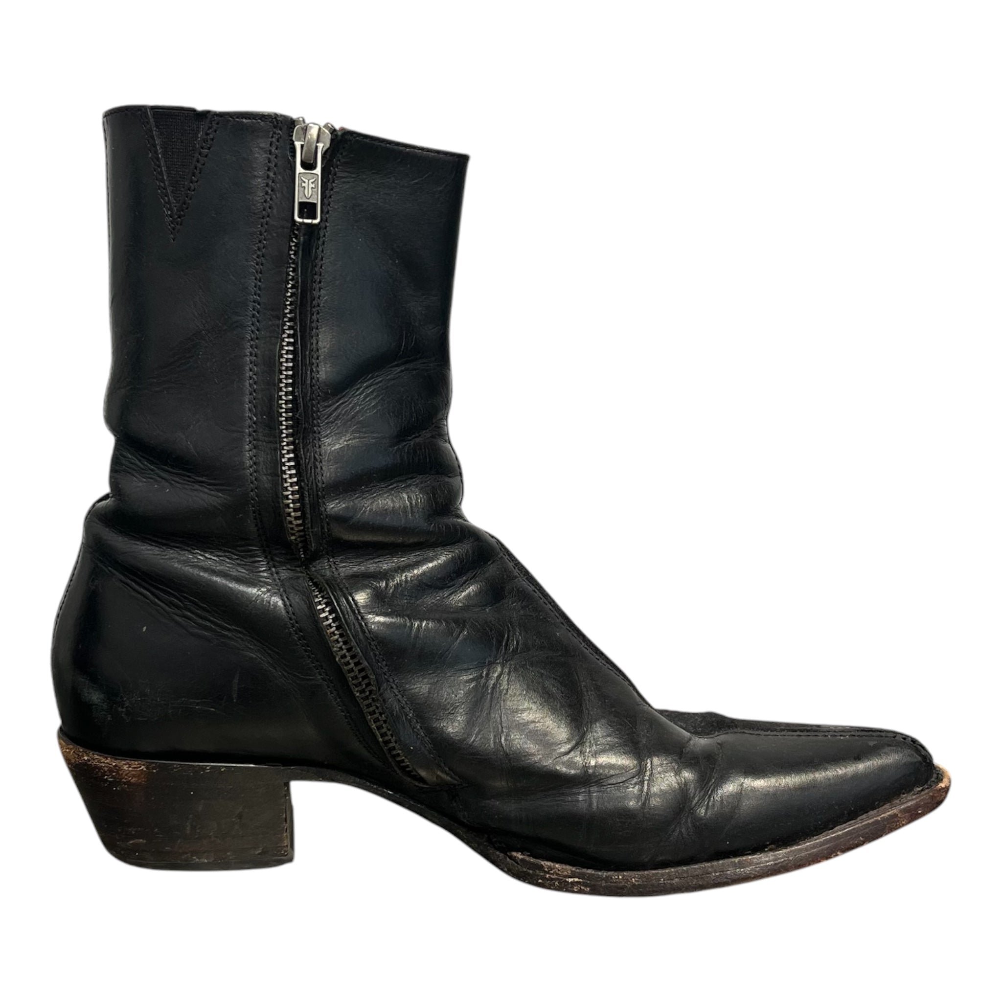 FRYE/Boots/US 10/Leather/BLK/2 TONE SUEDE POINTED TOE REDIN view 5