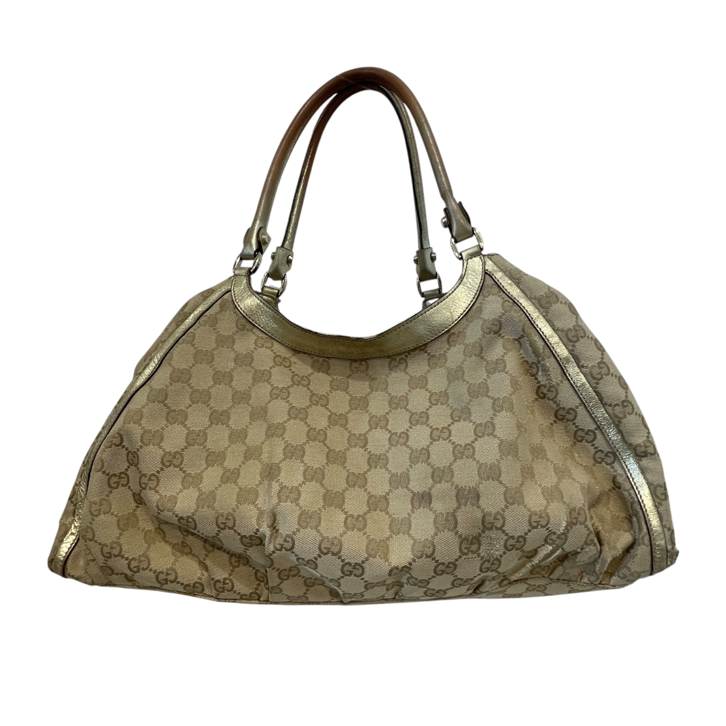 GUCCI/Hand Bag/Monogram/Cotton/GLD/Abbey D-Ring GG Canvas Bag view 2