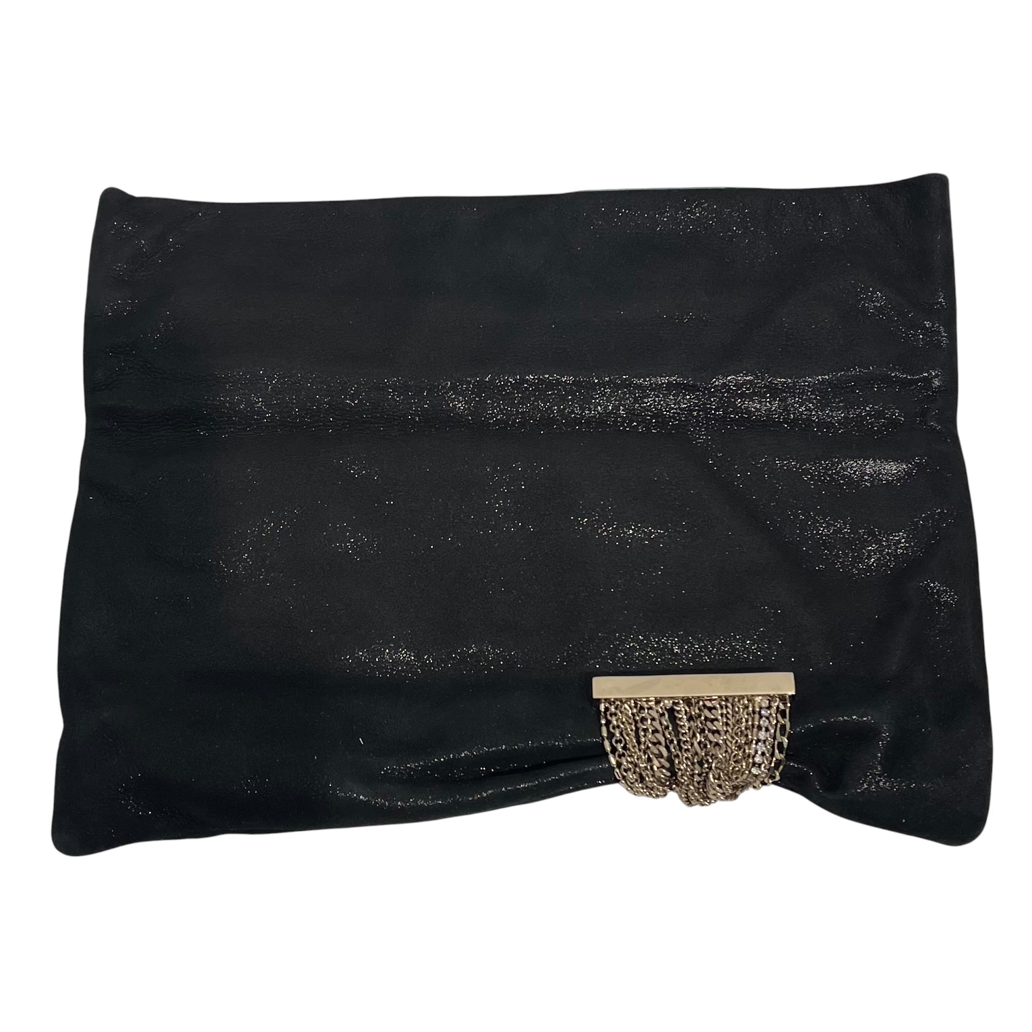 JIMMY CHOO/Clutch Bag/Suede/BLK/Chandra view 3