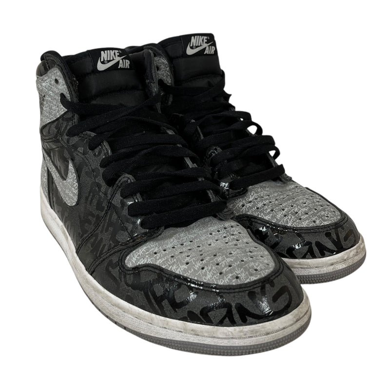 NIKE/AIR JORDAN 1 RETRO HIGH OG/Hi-Sneakers/US 10/Leather/GRY/555088-036